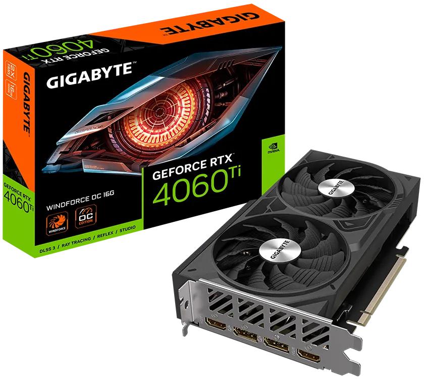 Gigabyte - Tarjeta Gráfica Gigabyte GeForce® RTX 4060 Ti WindForce OC 16GB GDDR6 DLSS3