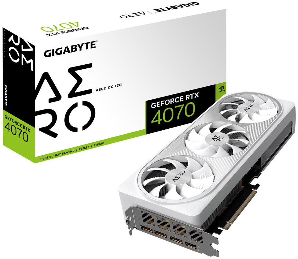 ** B Grade ** Tarjeta Gráfica Gigabyte GeForce® RTX 4070 Aero OC 12GB GD6X DLSS3