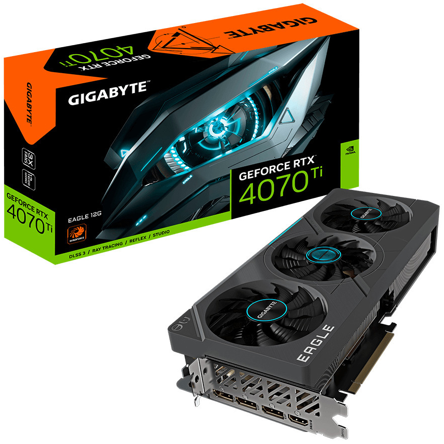 Gigabyte - Tarjeta Gráfica Gigabyte GeForce® RTX 4070 Ti Eagle 12GB GD6X DLSS3
