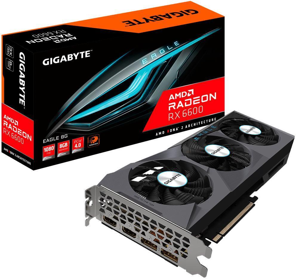 Gigabyte - ** B Grade ** Tarjeta Gráfica Gigabyte Radeon RX 6600 Eagle 8GB GDDR6