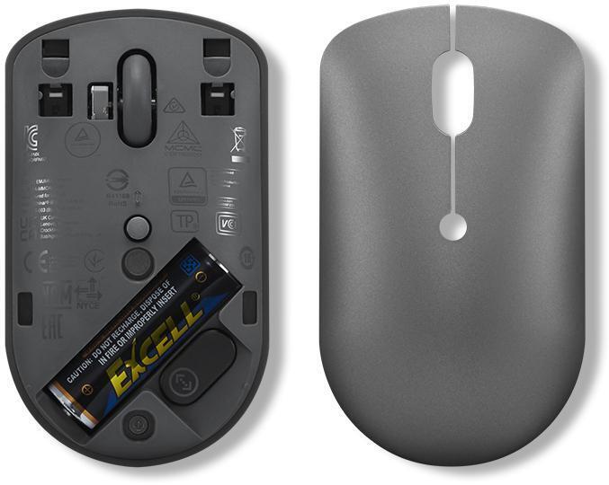 Lenovo - Ratón Lenovo 540 Compact USB-C Wireless Cinza