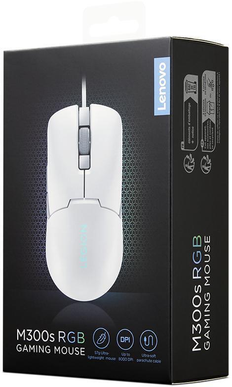 Lenovo - Ratón Lenovo Legion M300s RGB Gaming Branco