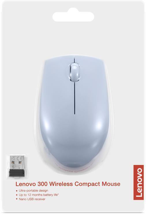 Lenovo - Ratón Lenovo 300 Compact Wireless Frost Blue