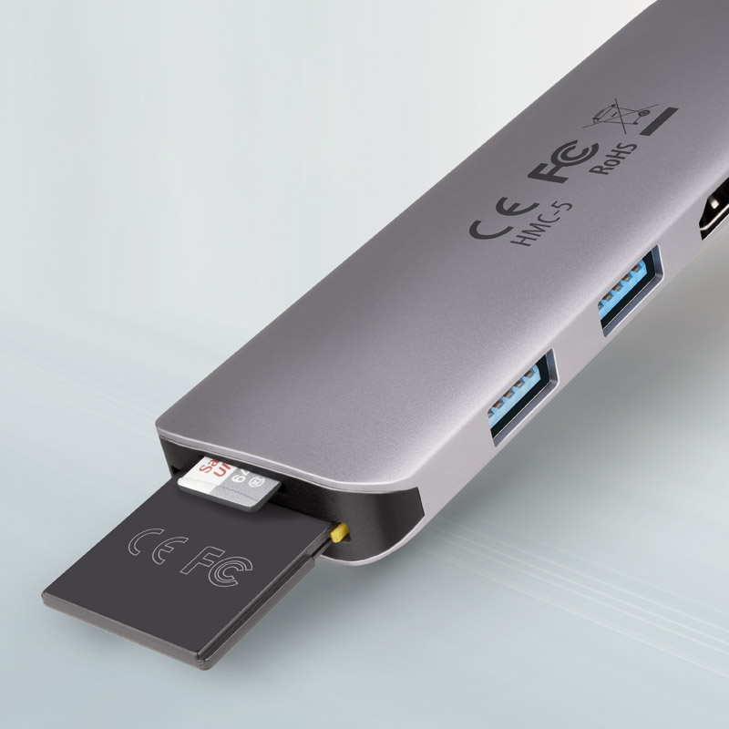 AXAGON - HUB USB-C AXAGON HMC-5 2x USB-A, HDMI, SD/microSD, USB 3.2 Gen 1 hub, PD 100W