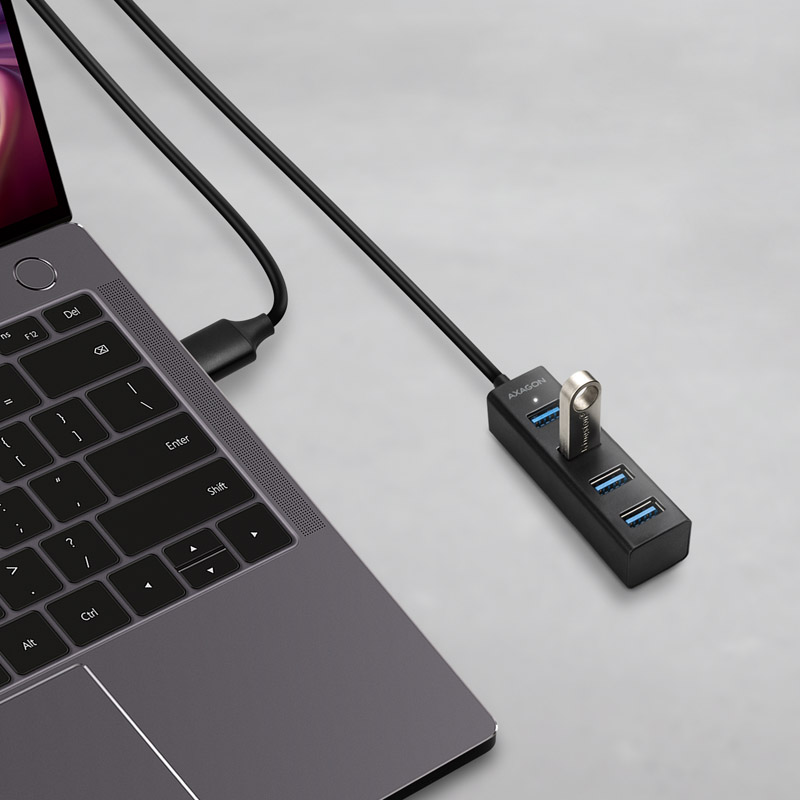 AXAGON - USB-A-Hub AXAGON HUE-M1AL, 4x USB 3.2 - 1.2m