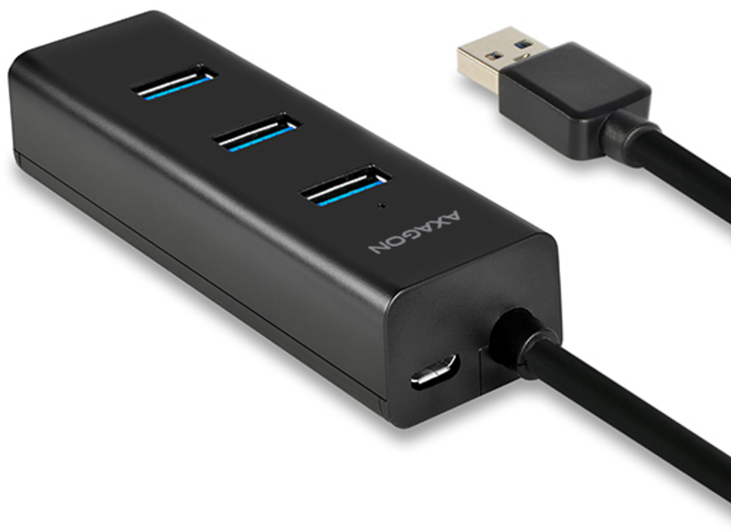 AXAGON - USB-A-Hub AXAGON HUE-S2BL, 4x USB 3.0 - 1.2m