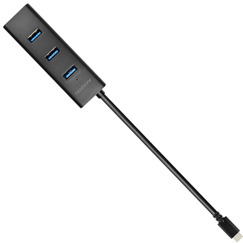 AXAGON - HUB de cargamento AXAGON HUE-S2C 4x USB3.0, MicroUSB Charging Connector, Type-C