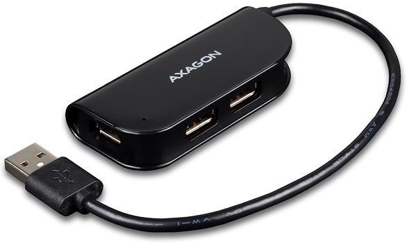 AXAGON - HUB USB AXAGON HUE-X4B 4x USB2.0 READY Negro