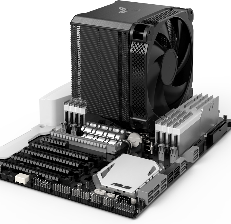 Jonsbo - Ventilador CPU Jonsbo HX6250 Negro - 140mm (LGA 1700)