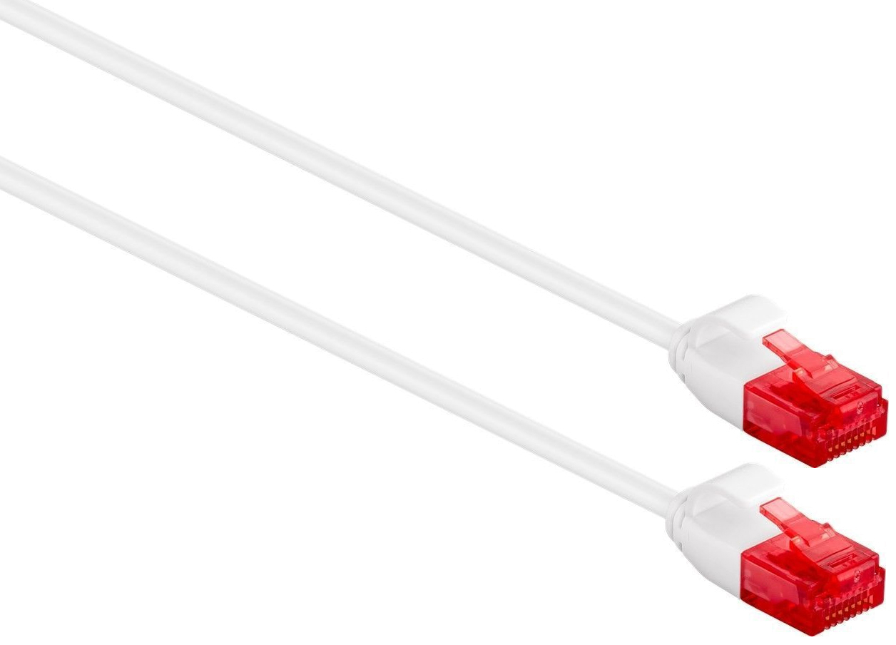 Ewent - Cable de Red Slim Ewent RJ45 U/UTP Slim Cat.6 25 CM Blanco