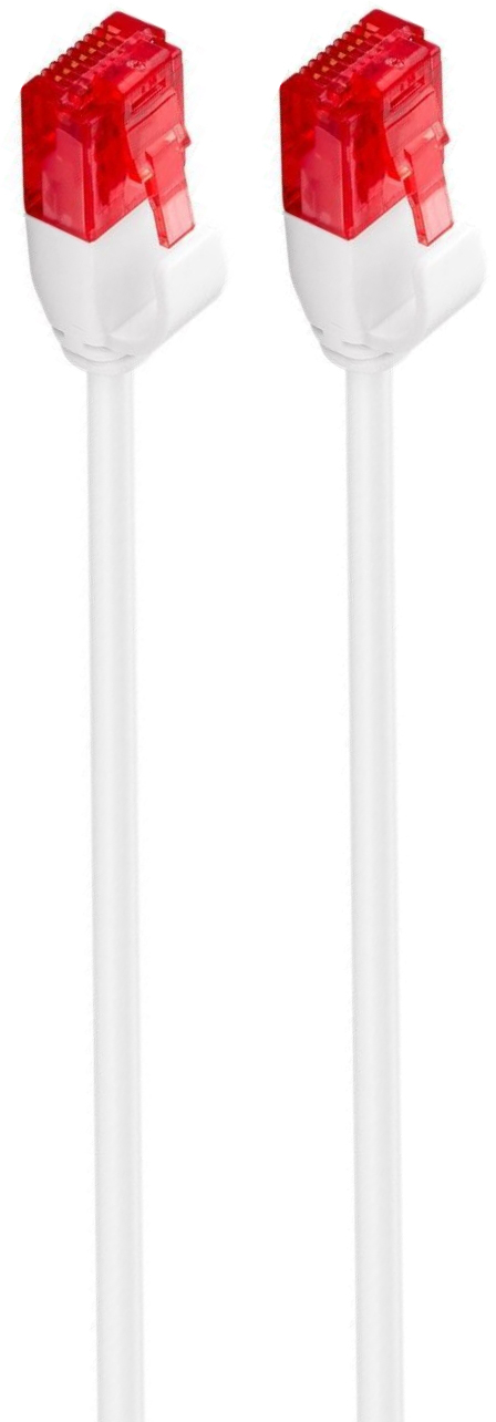 Cable de Red Slim Ewent RJ45 U/UTP Slim Cat.6 1.5 M Blanco