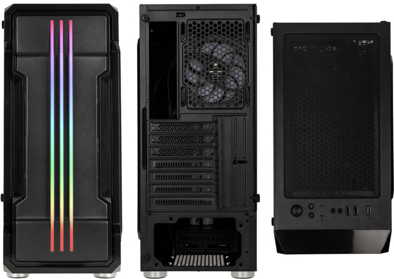 Kolink - **B Grade** Caja ATX Kolink Inspire K10 ARGB Vidrio Templado