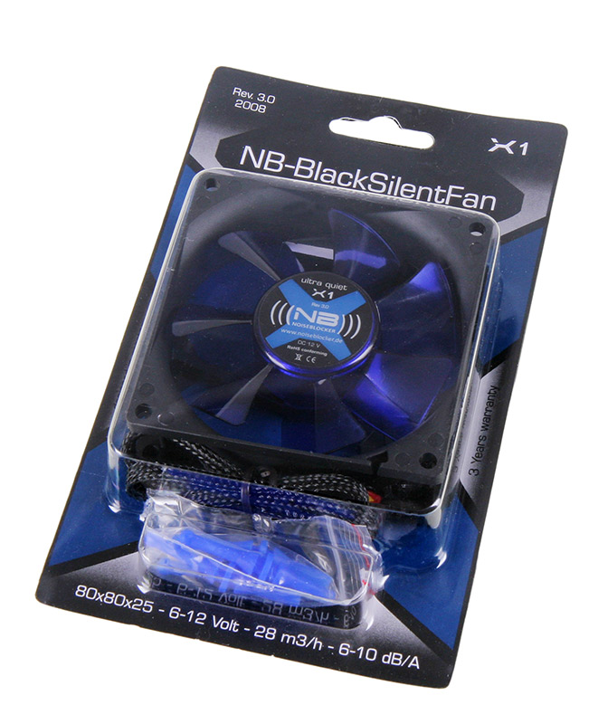 Noiseblocker - Ventilador Noiseblocker BlackSilent X1 80mm