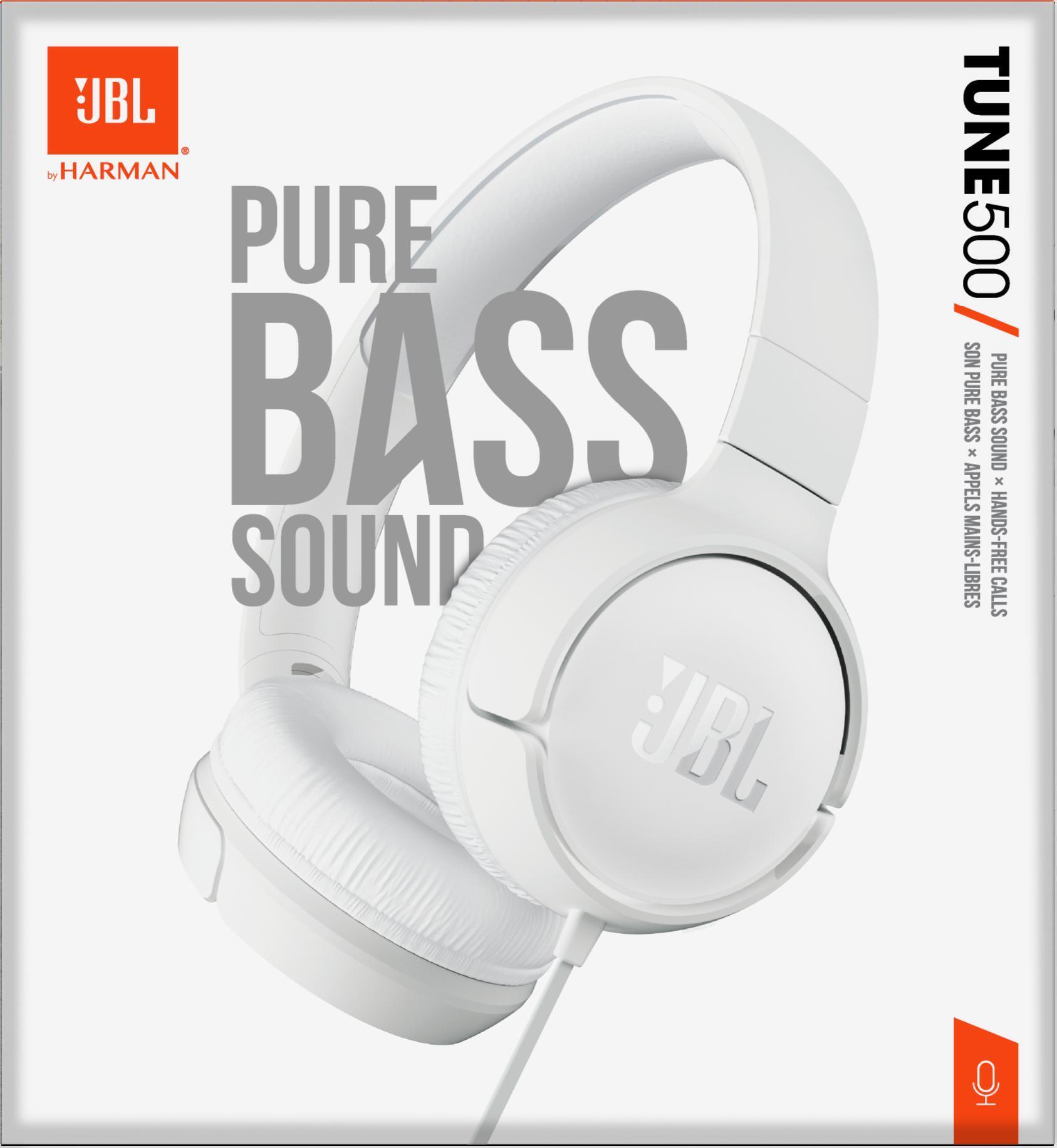 JBL - JBL Auscultadores Tune 500 - Blanco