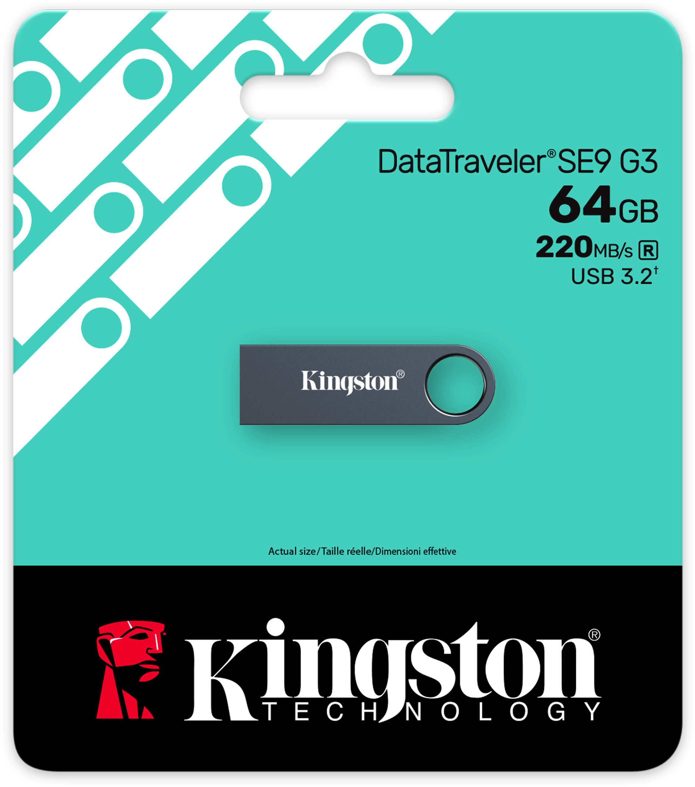 Kingston - Pen Kingston DataTraveler SE9 G3 Dark Nickel 64GB USB3.2 Gen 1