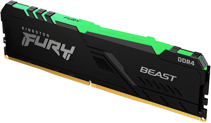 Kingston - Kingston 16GB DDR4 3200MHz FURY Beast RGB 2R CL16