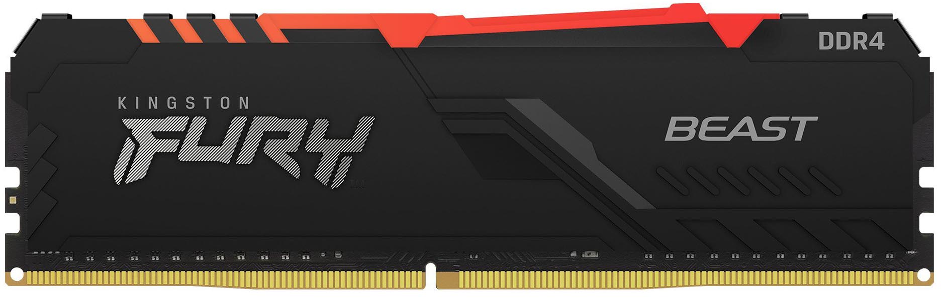 Kingston - Kingston 16GB DDR4 3200MHz FURY Beast RGB 1R CL16