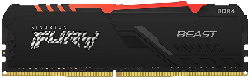 Kingston - Kingston 16GB DDR4 3600MHz FURY Beast RGB 1R CL18