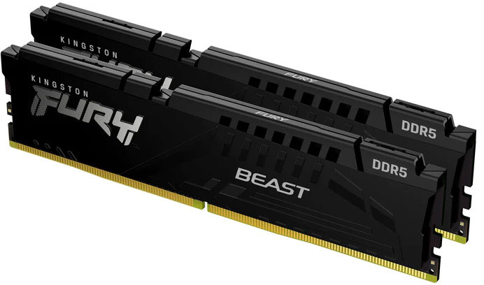 Kingston - Kingston Kit 32GB (2 x 16GB) DDR5 5200MHz FURY Beast Negro CL36