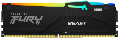 Kingston - Kingston 32GB DDR5 5600MHz FURY Beast RGB CL40
