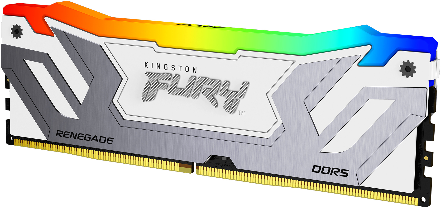 Kingston - Kingston Kit 48GB (2 x 24GB) DDR5 CU-DIMM 8400MHz FURY Renegade RGB White CL40