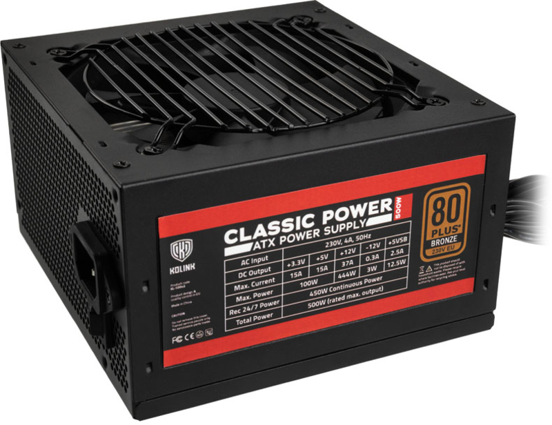 Kolink - Fuente Kolink Classic Power 500W 80+ Bronze