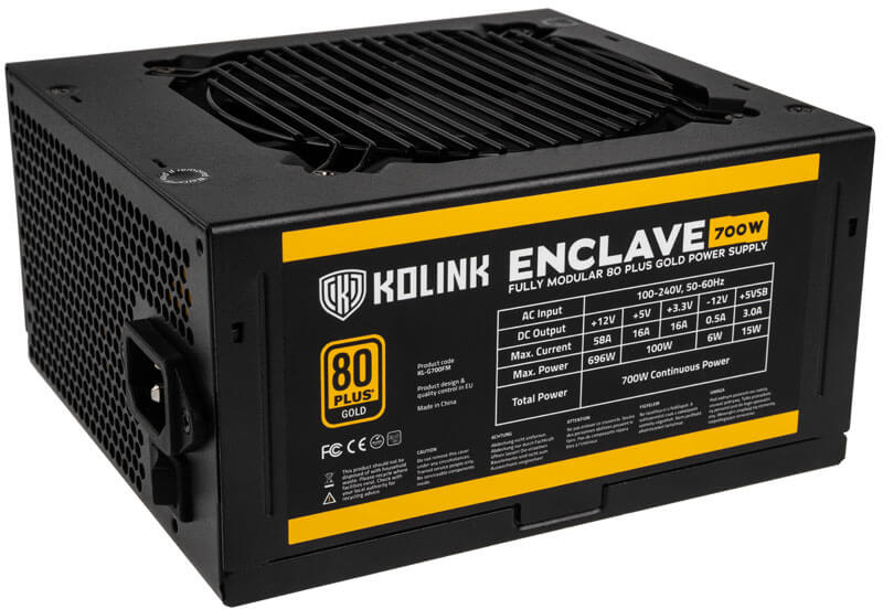 Kolink - Fuente Modular Kolink Enclave 700W 80+ Gold