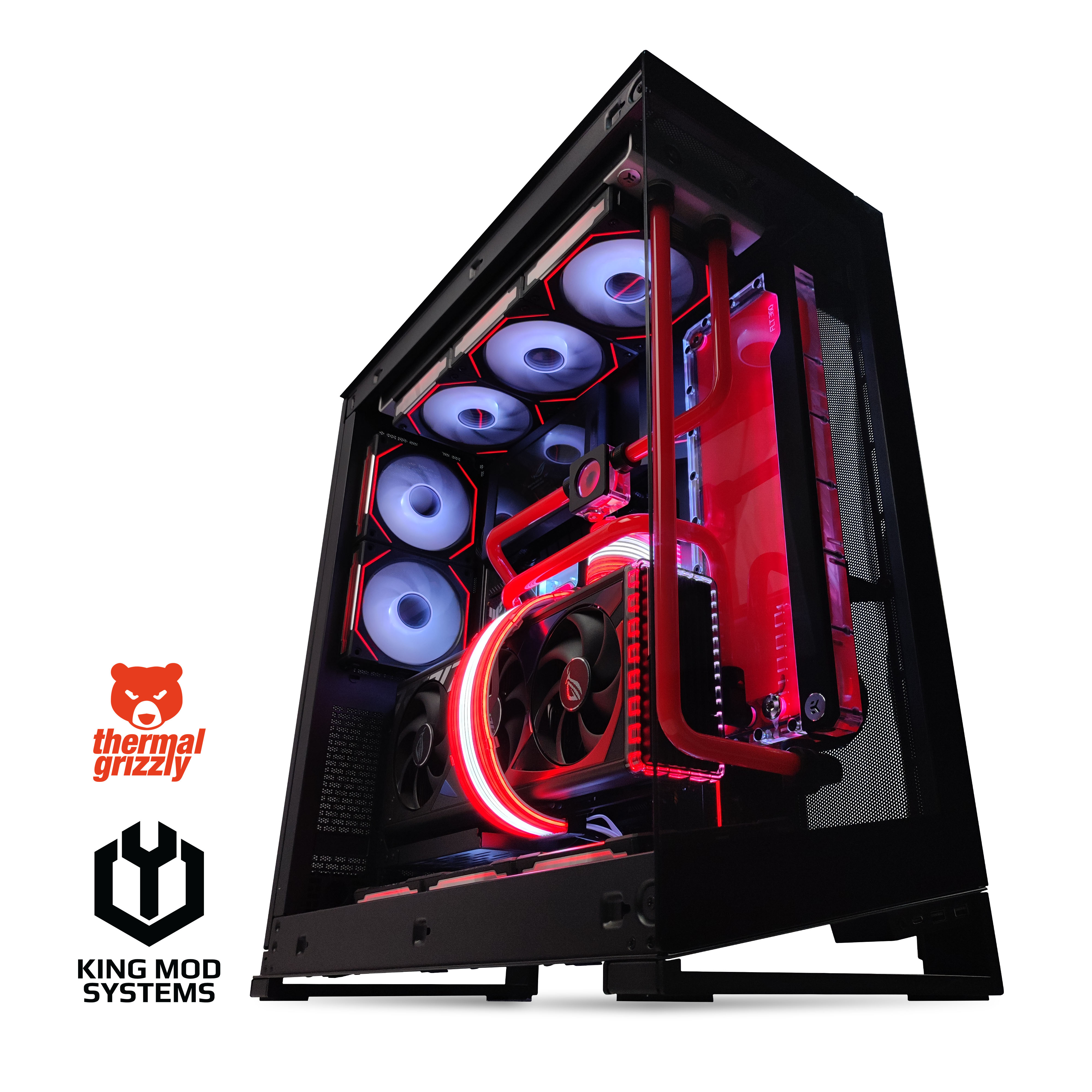 King Mod Systems - Ordenador King Mod Liquid-PC Ryzen 7 7800X3D 32GB DDR5 2TB RTX 4090 24GB WiFi W11
