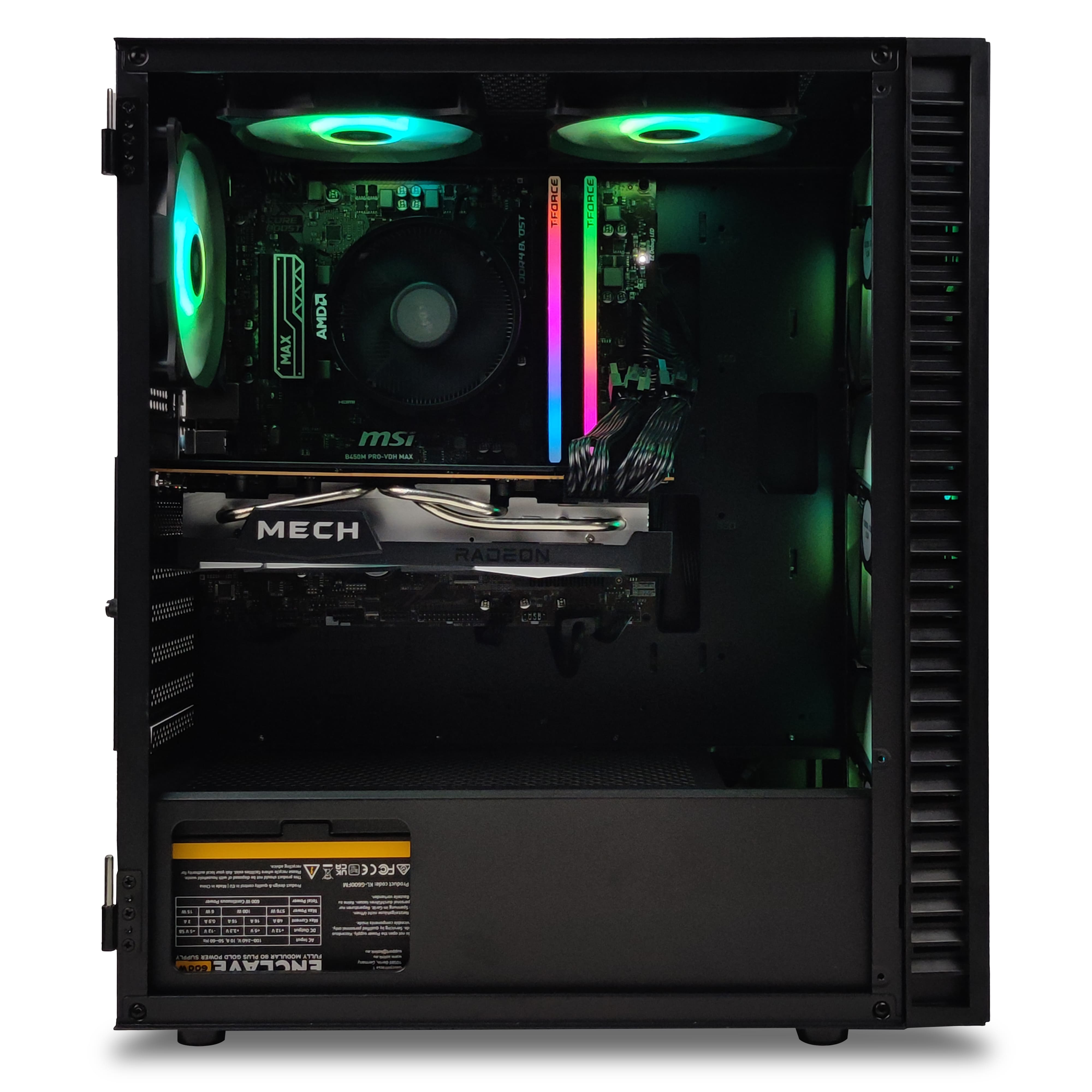 King Mod Systems - Ordenador King Mod Limited-PC Ryzen 5 5600X 32GB DDR4 1TB RX 6750 XT WiFi W11