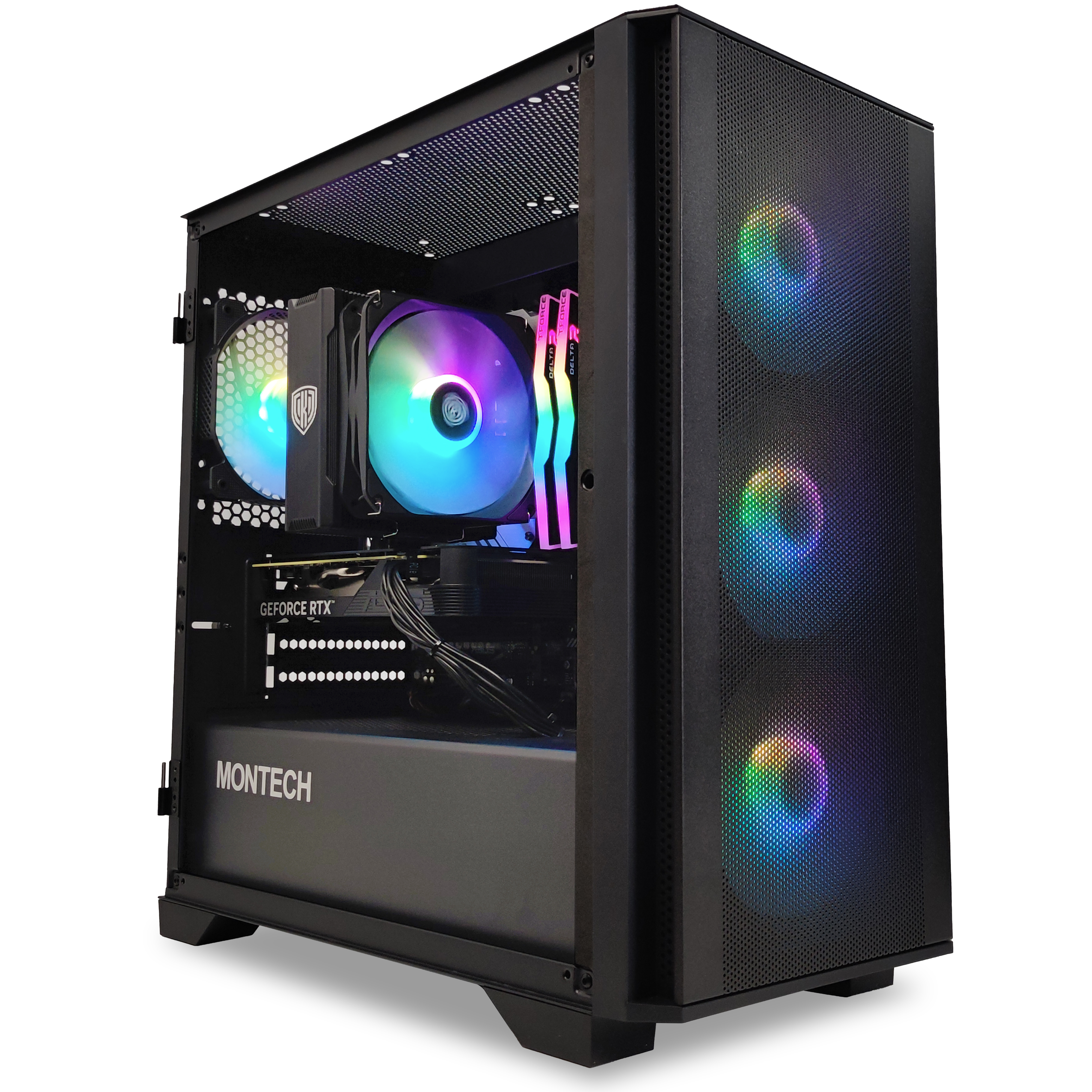 King Mod Systems - Ordenador King Mod Gamer-PC Powered by ASUS i5 13400F 32GB DDR4 1TB RTX 4060 Ti WiFi W11