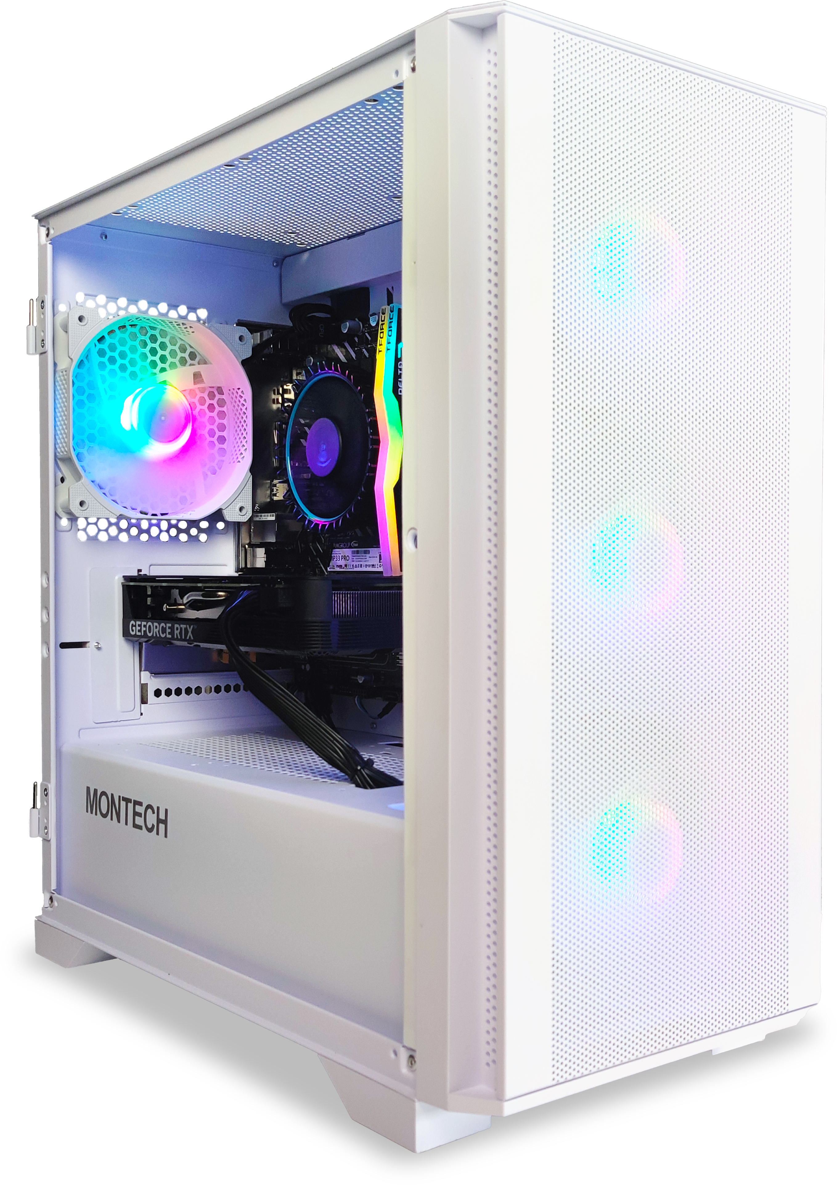 King Mod Systems - Ordenador King Mod Gamer-PC Powered by ASUS i5 12400F 16GB DDR4 1TB RTX 4060 WiFi W11