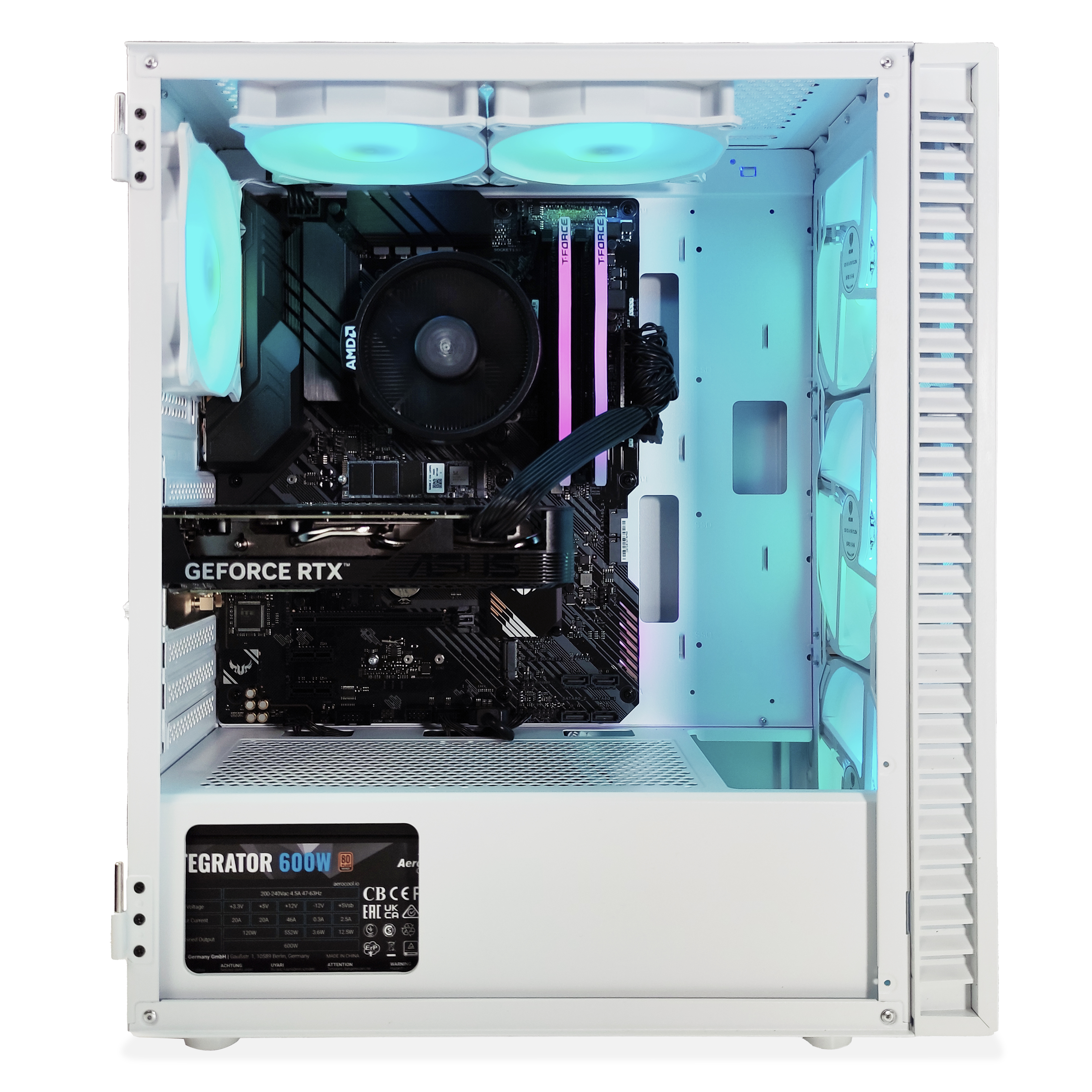 King Mod Systems - Ordenador King Mod Gamer-PC Powered by ASUS Ryzen 5 5600 32GB DDR4 1TB RTX 4060 Ti WiFi W11 V2