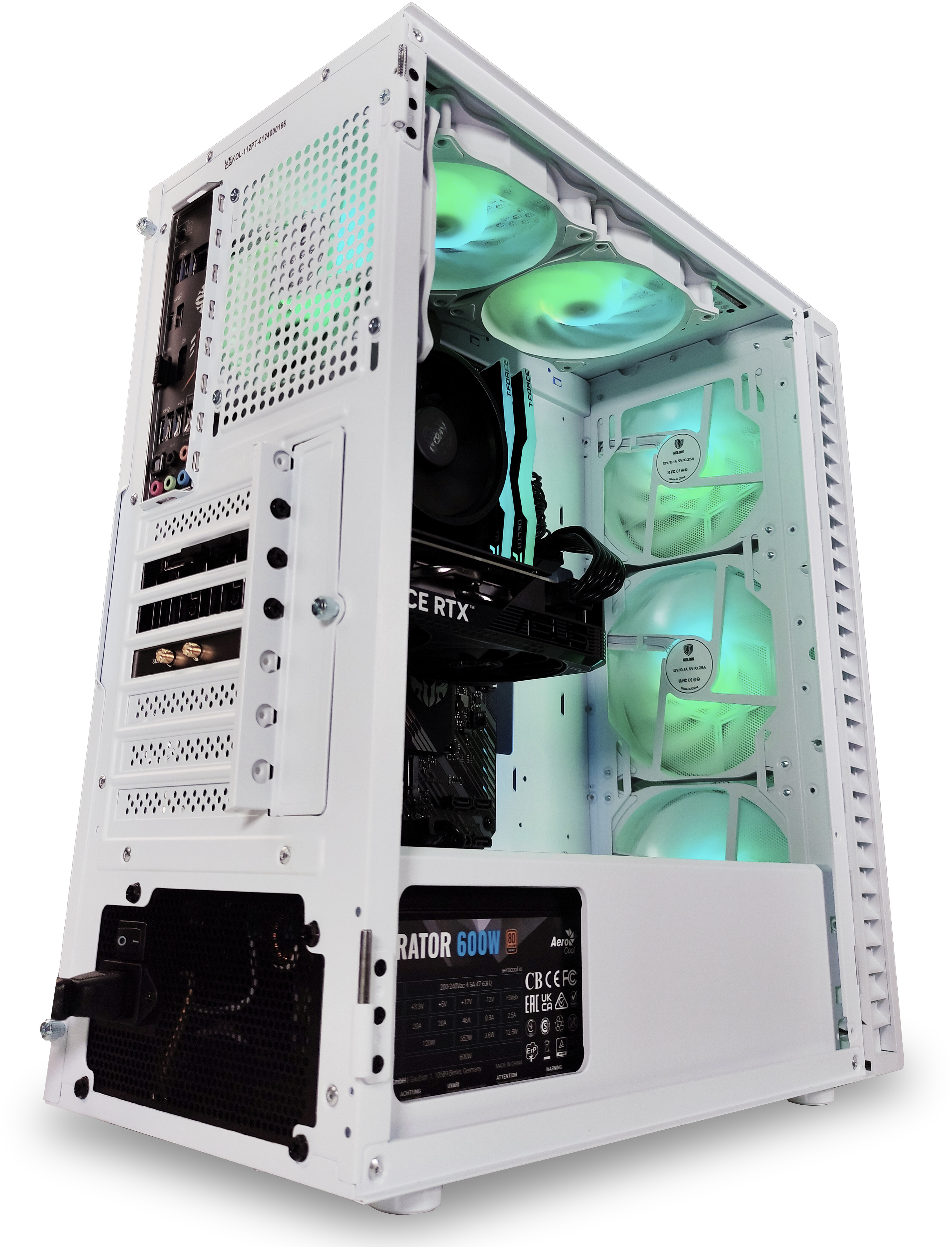 King Mod Systems - Ordenador King Mod Gamer-PC Powered by ASUS Ryzen 5 5600 32GB DDR4 1TB RTX 4060 Ti WiFi W11 V2