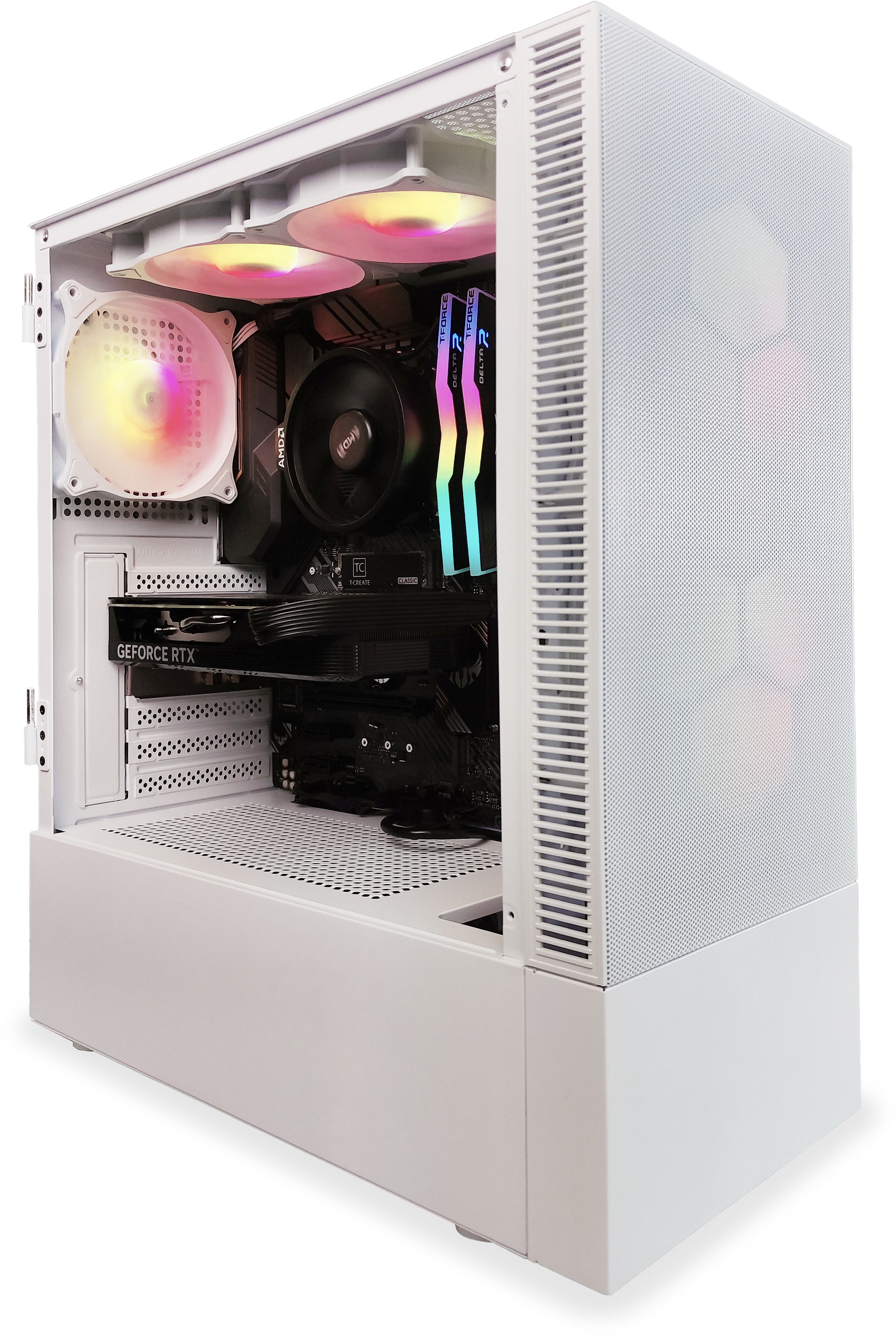 King Mod Systems - Ordenador King Mod Gamer-PC Powered by ASUS Ryzen 5 5600 32GB DDR4 1TB RTX 4060 Ti WiFi W11