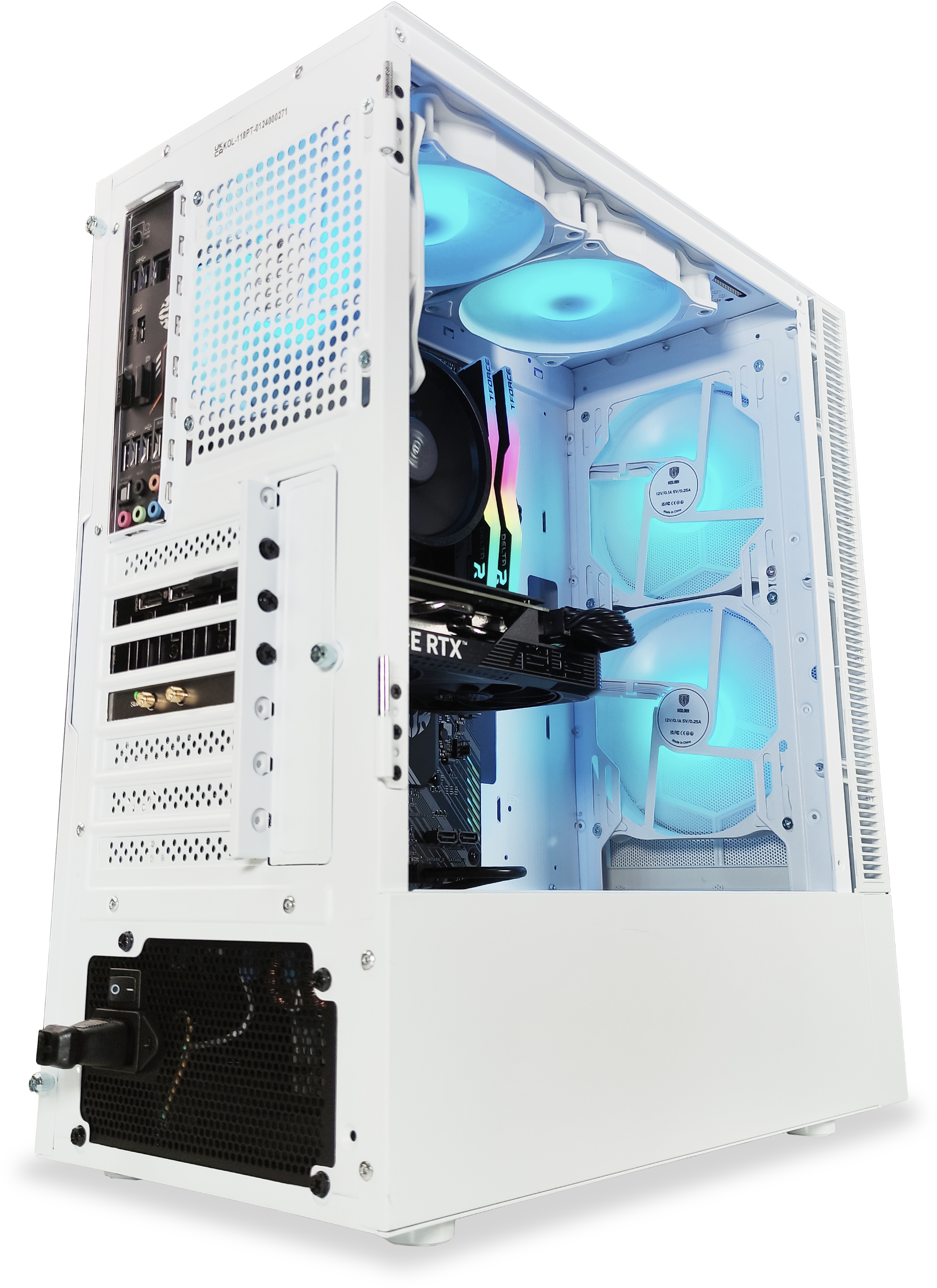 King Mod Systems - Ordenador King Mod Gamer-PC Powered by ASUS Ryzen 5 5600 32GB DDR4 1TB RTX 4060 Ti WiFi W11