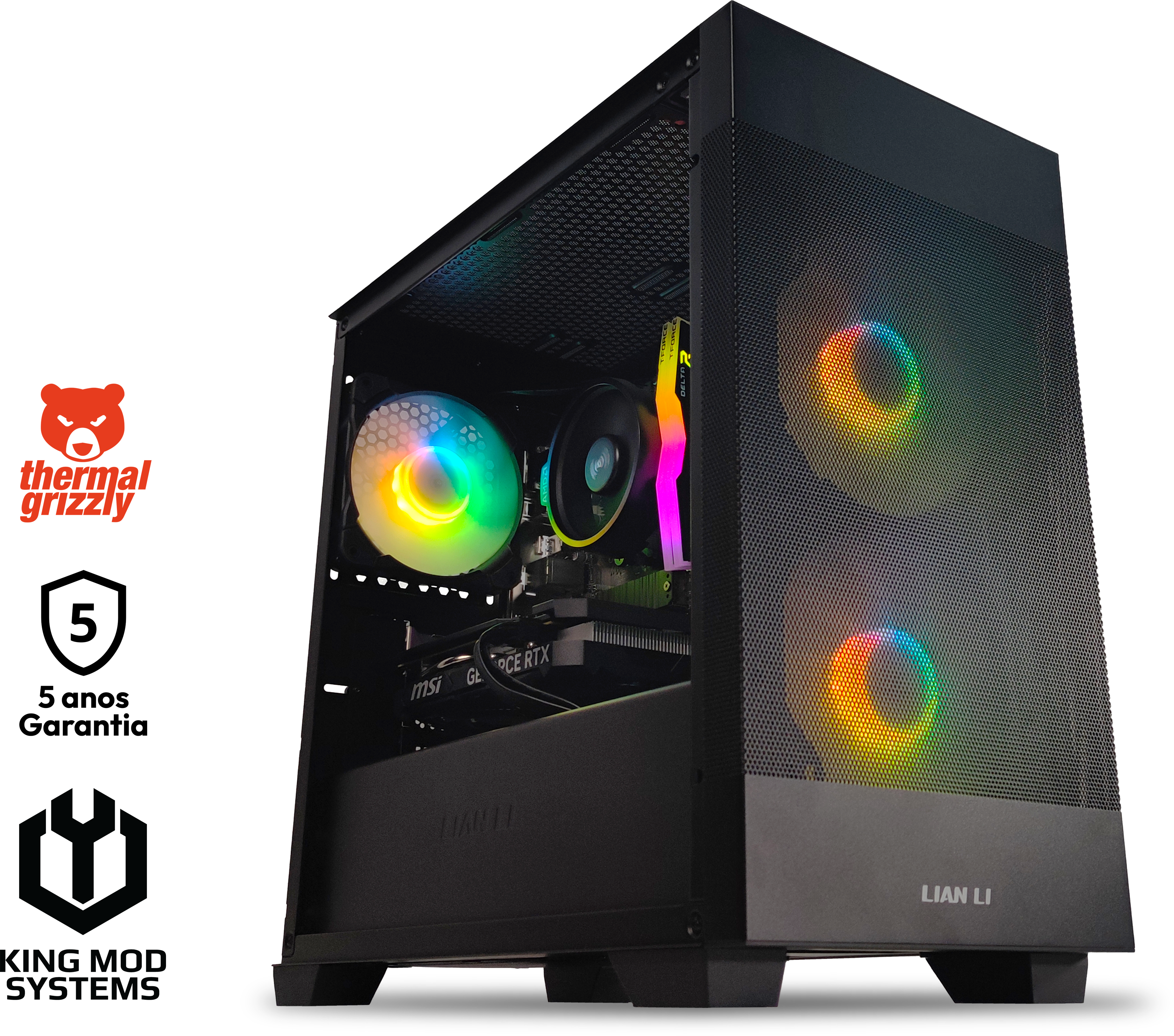 Ordenador King Mod Gamer-PC Ryzen 5 5600 16GB DDR4 1TB RTX 4060 WIFI W11