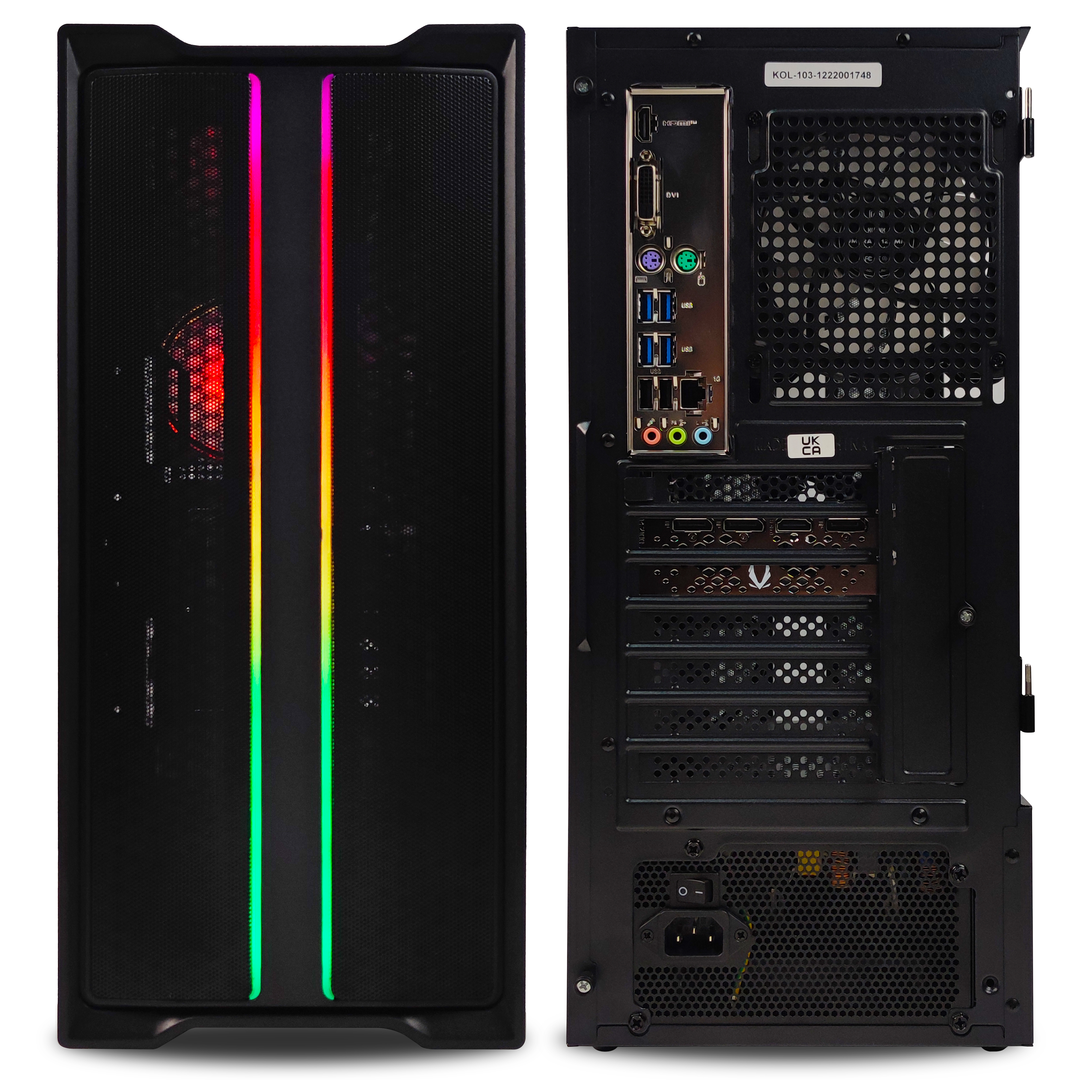 King Mod Systems - Ordenador King Mod Gamer-PC Ryzen 5 4500 16GB 500GB RTX 3050 WiFi W11