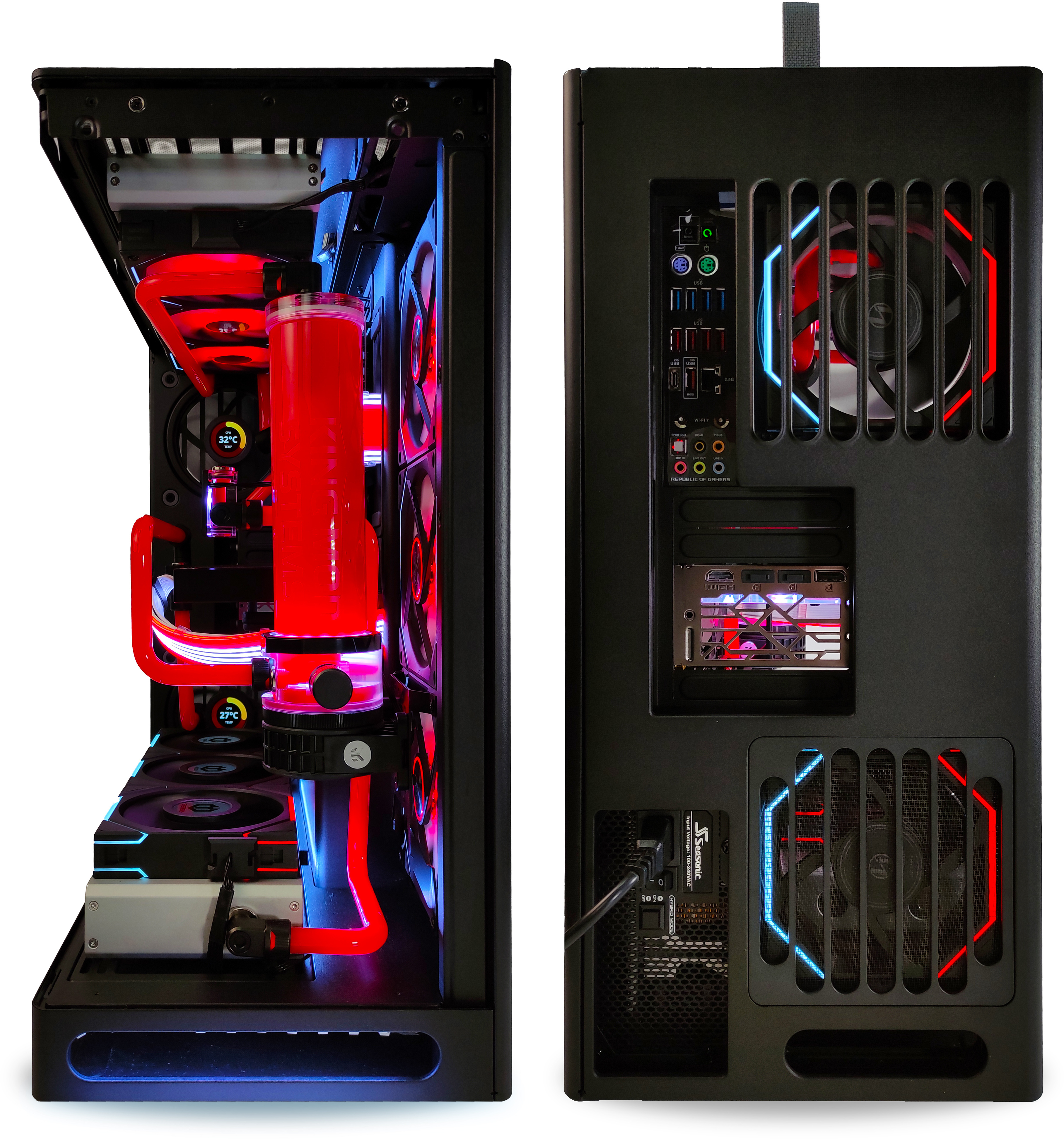 King Mod Systems - Ordenador King Mod Liquid-PC i9 14900K 32GB DDR5 7600MHz 2TB RTX 4090 WiFi W11