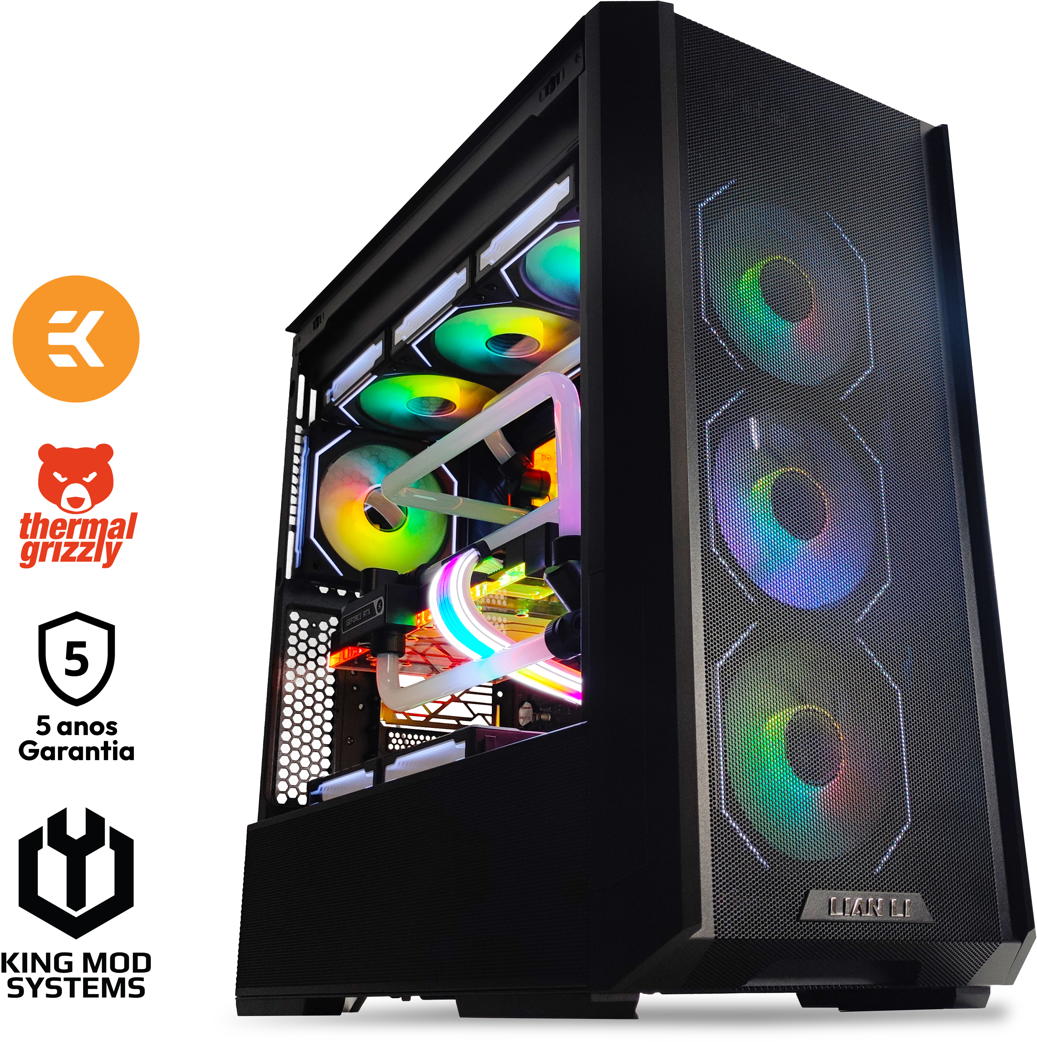 King Mod Systems - Ordenador King Mod Liquid-PC i9 14900K 64GB DDR5 2TB RTX 4090 WiFi W11