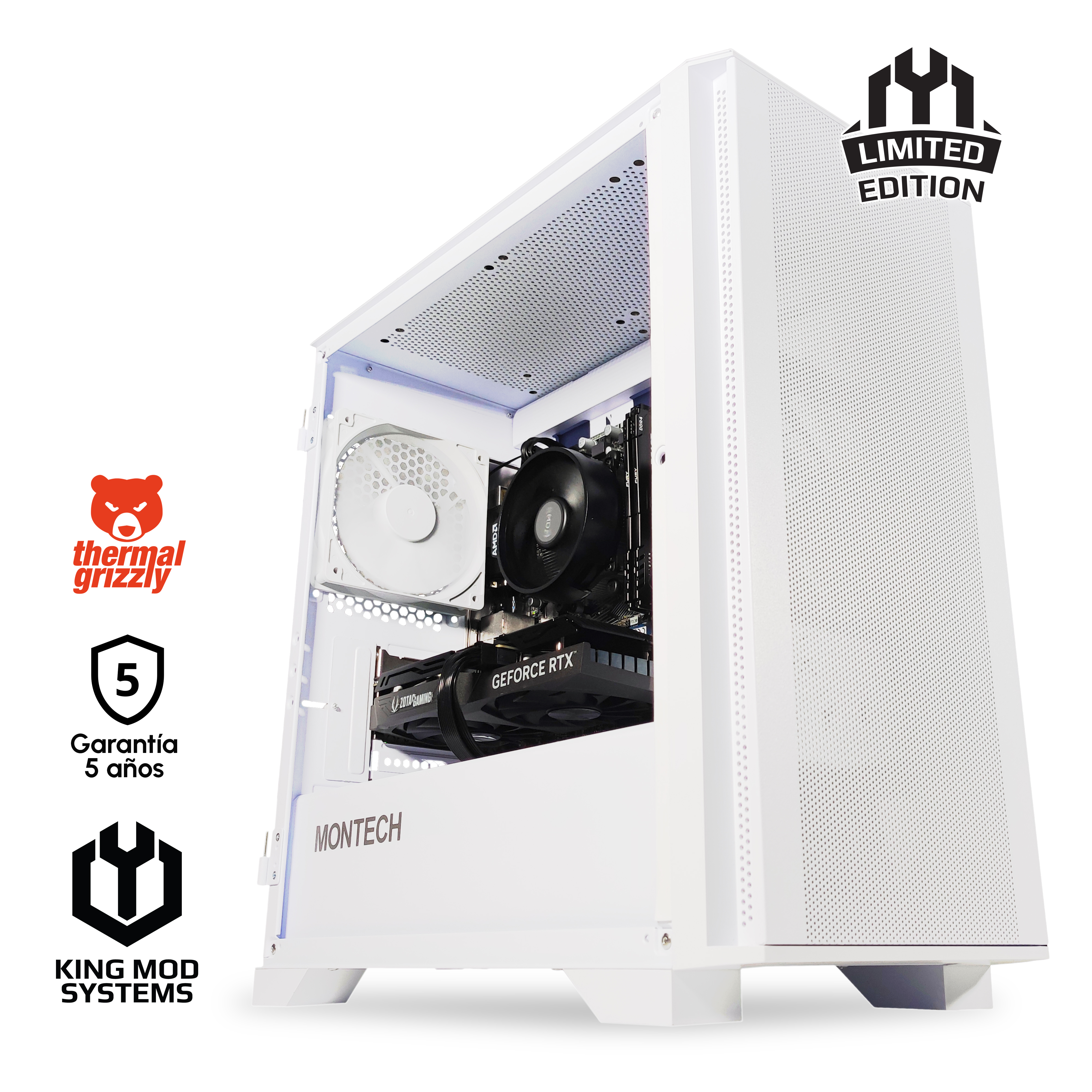 Ordenador King Mod Limited-PC R5 4500 16GB 500GB RTX 3050 WiFi W11