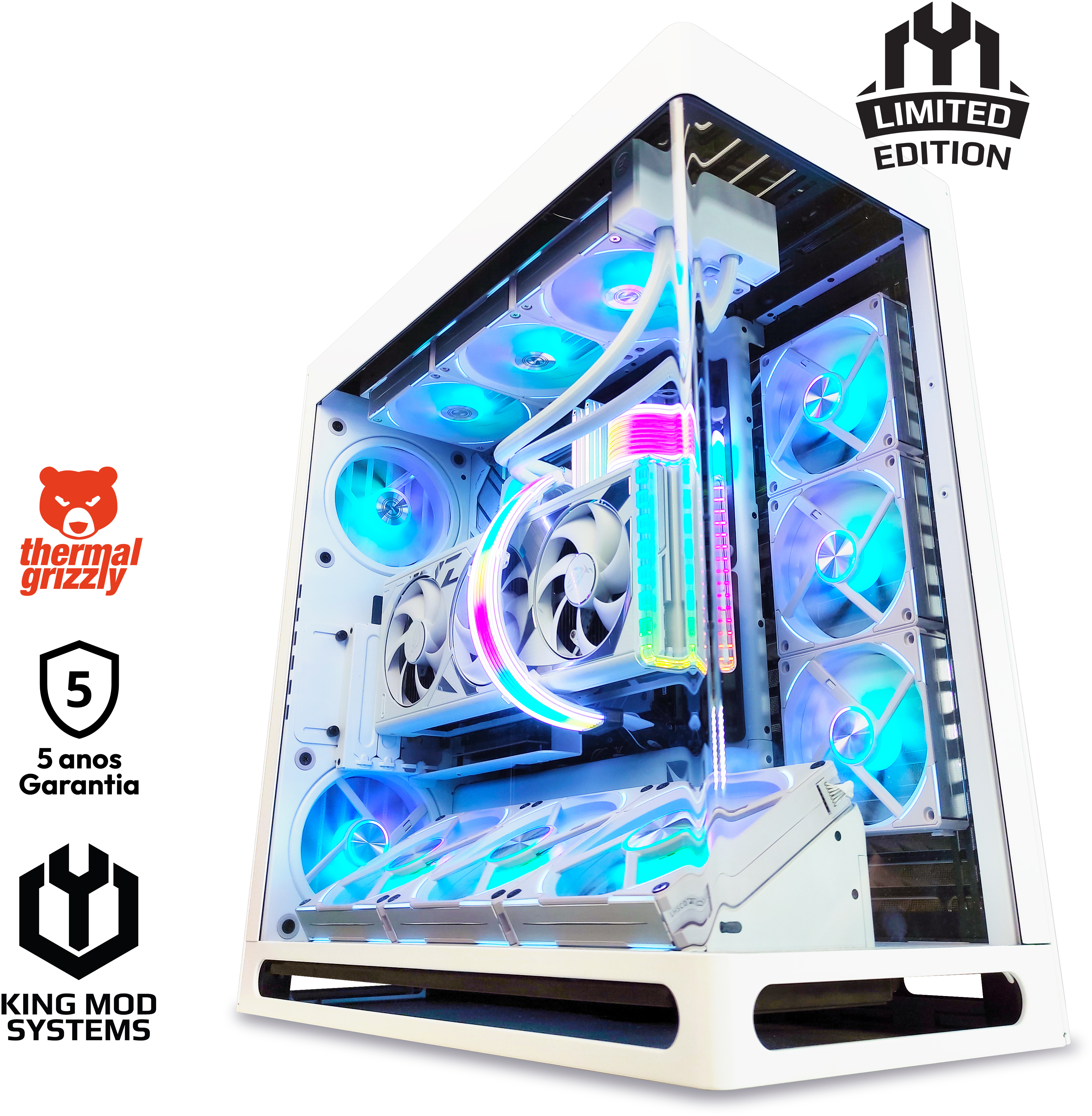 King Mod Systems - Ordenador King Mod Limited-PC Ryzen 7 7800X3D 32GB DDR5 2TB RTX 4090 WiFi W11