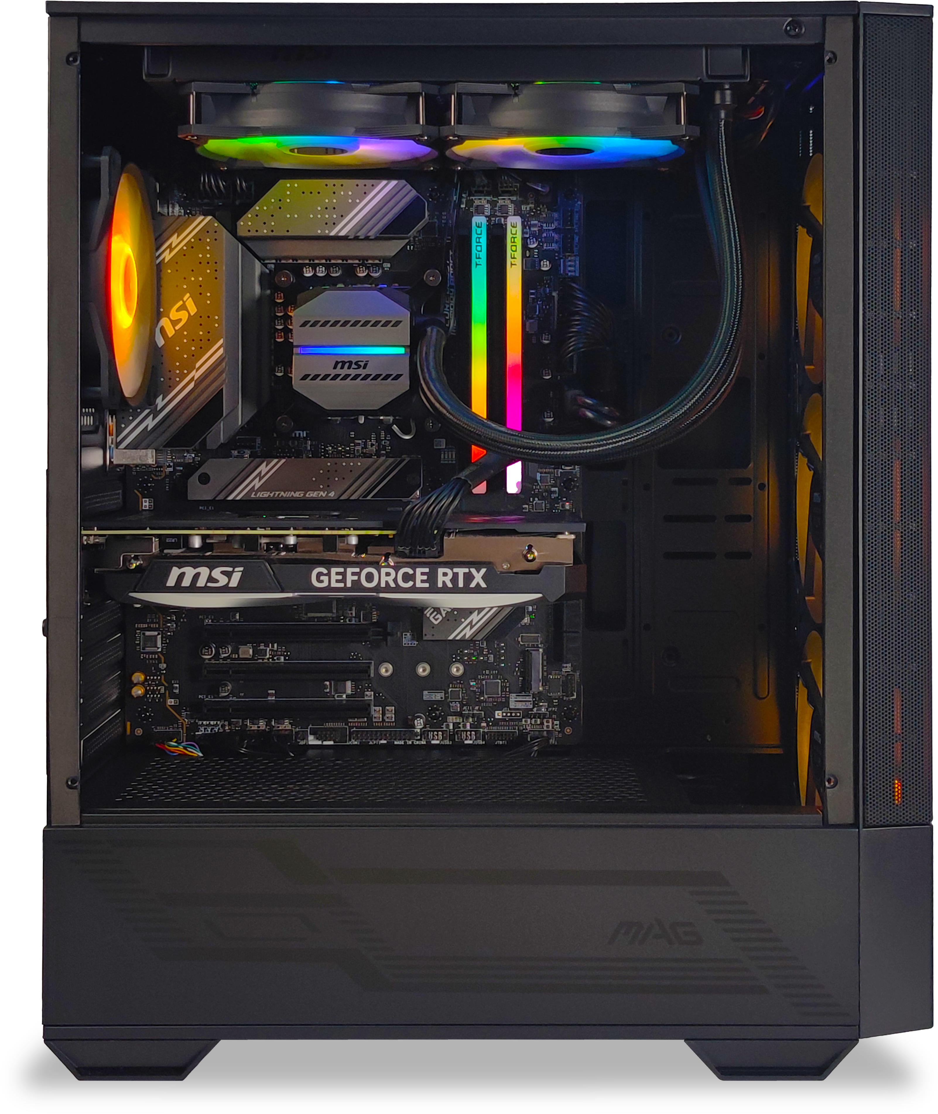 King Mod Systems - Ordenador King Mod Gamer-PC Powered by MSI i5 14600KF 32GB DDR5 1TB RTX 4070 SUPER WiFi W11