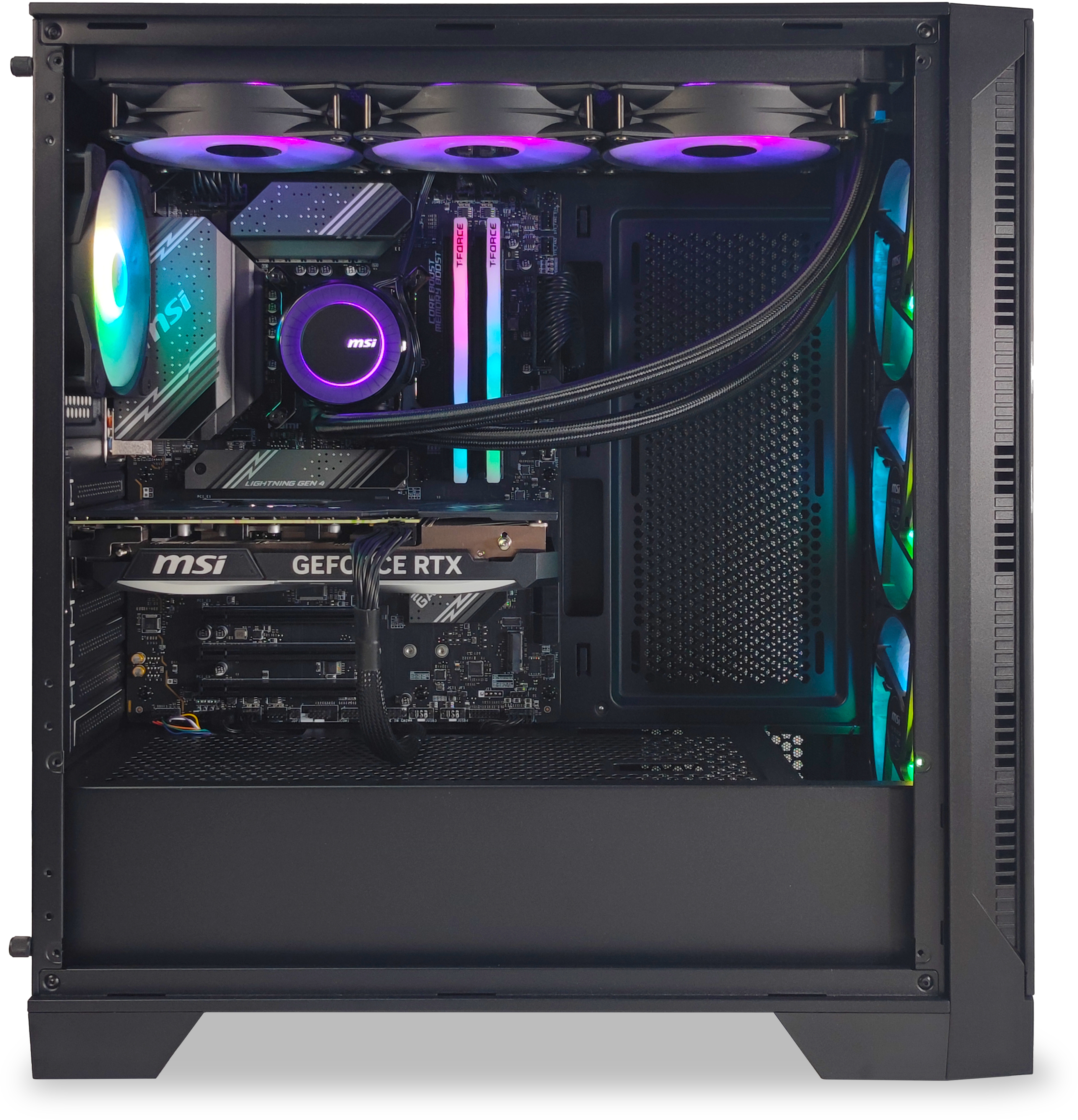 King Mod Systems - Ordenador King Mod Gamer-PC Powered by MSI i5 13600KF 32GB DDR5 1TB RTX 4070 SUPER WiFi W11