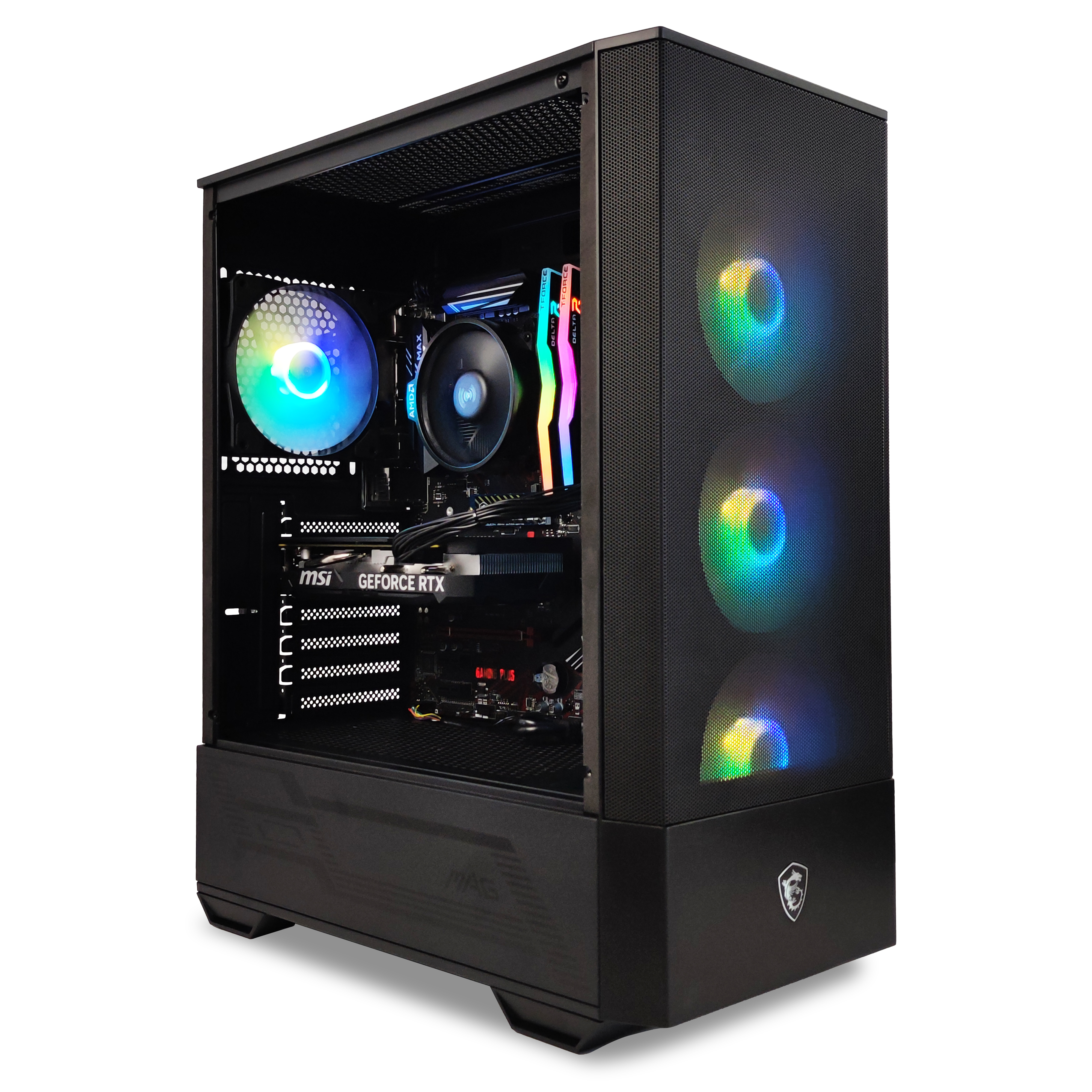 King Mod Systems - Ordenador King Mod Gamer-PC Powered by MSI Ryzen 5 5500 32GB DDR4 500GB RTX 4060 WiFi W11