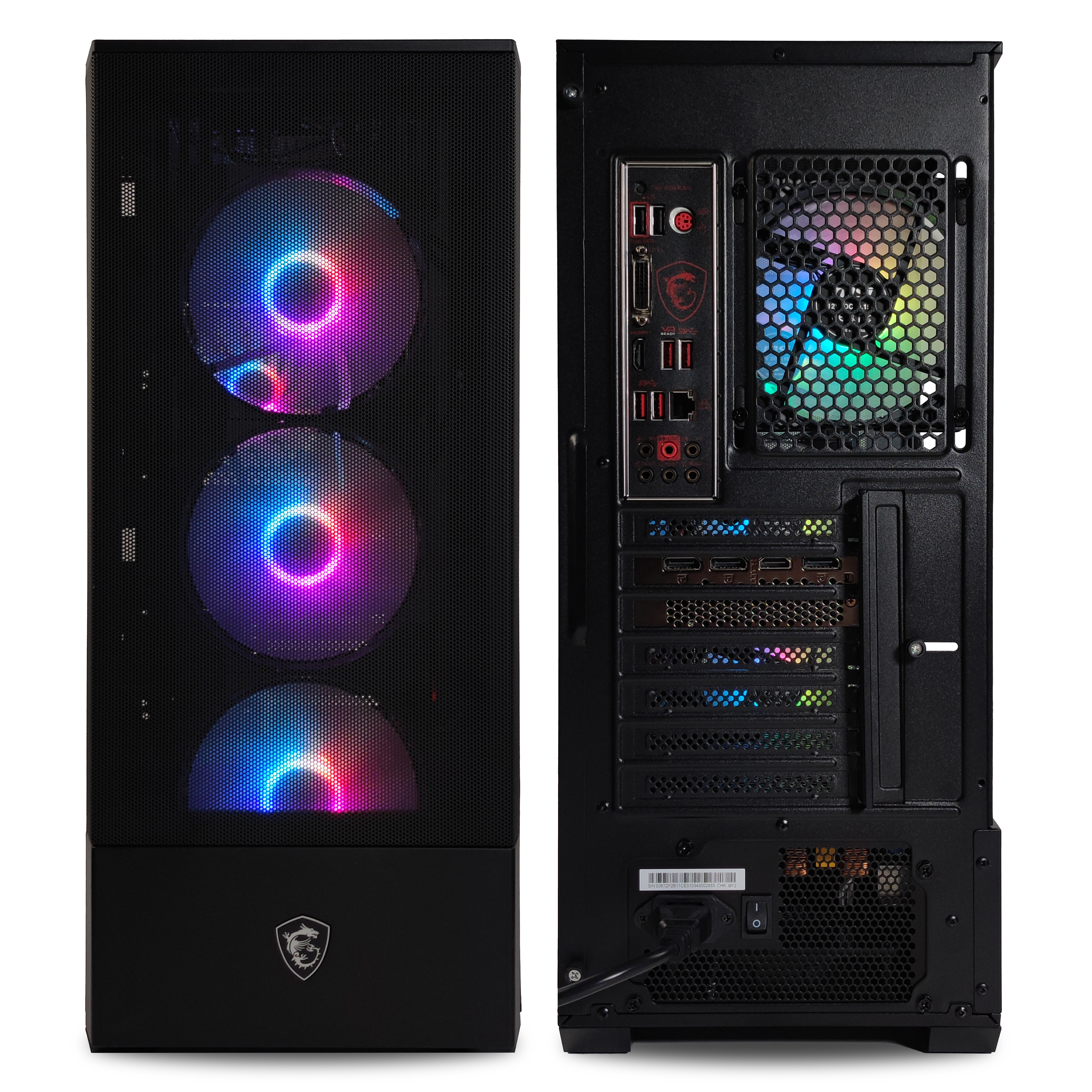 King Mod Systems - Ordenador King Mod Gamer-PC Powered by MSI Ryzen 5 5500 32GB DDR4 500GB RTX 4060 WiFi W11