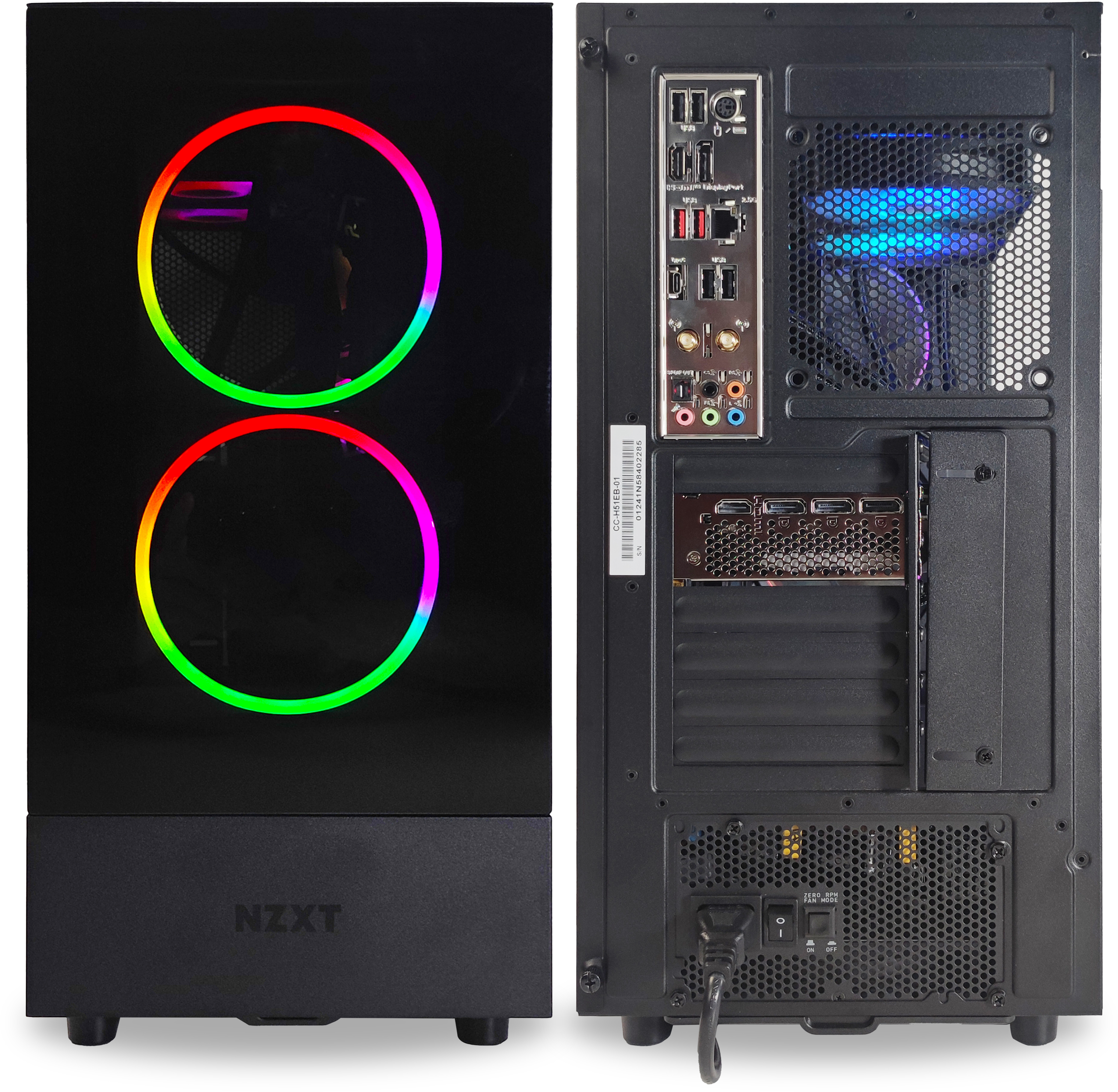 King Mod Systems - Ordenador King Mod Gamer-PC Powered by NZXT x MSI i5 14600KF 32GB DDR5 1TB RTX 4070 SUPER WiFi W11