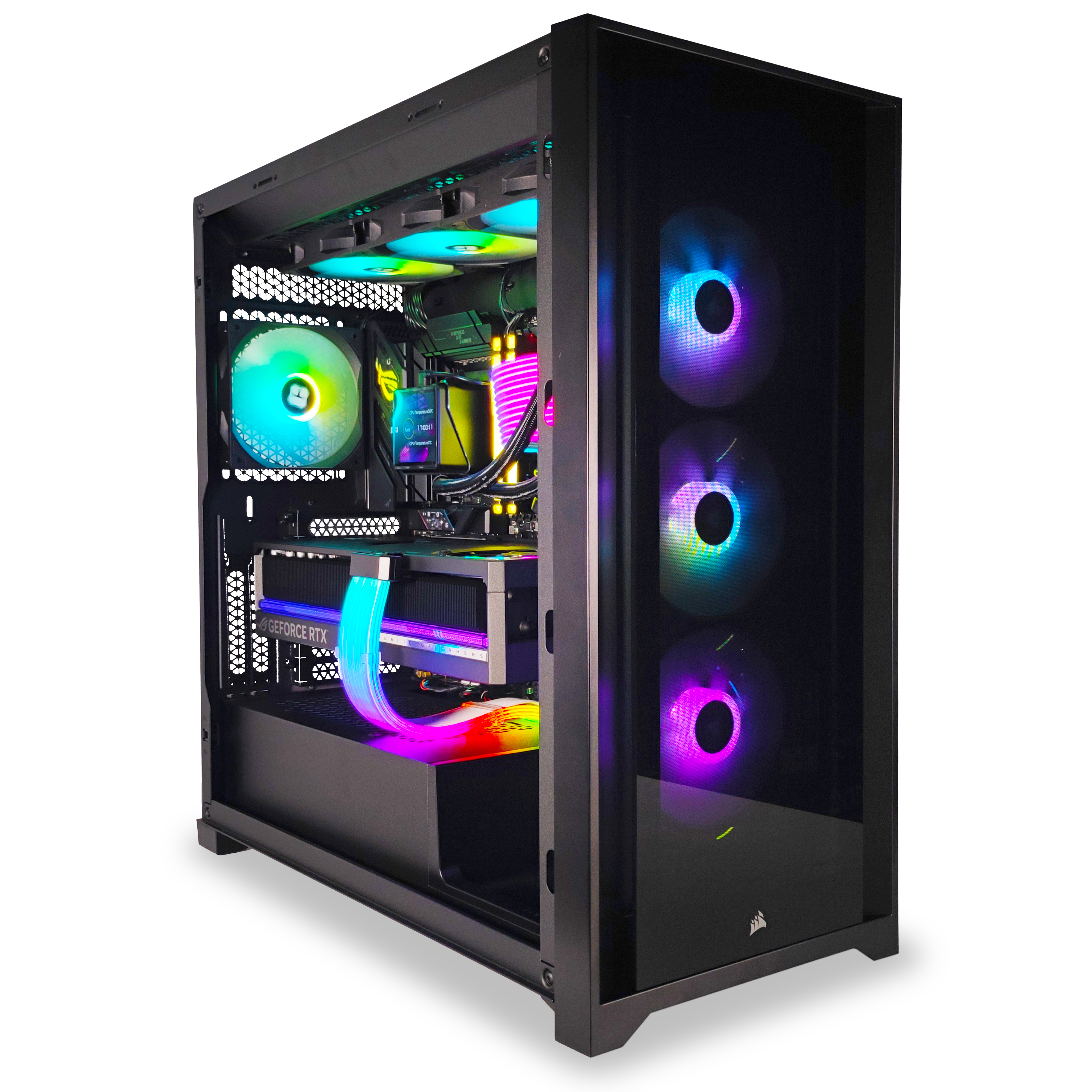 King Mod Systems - Ordenador King Mod Gamer-PC Powered by ASUS Ryzen 7 9800X3D 32GB DDR5 2TB RTX 5080 WiFi W11