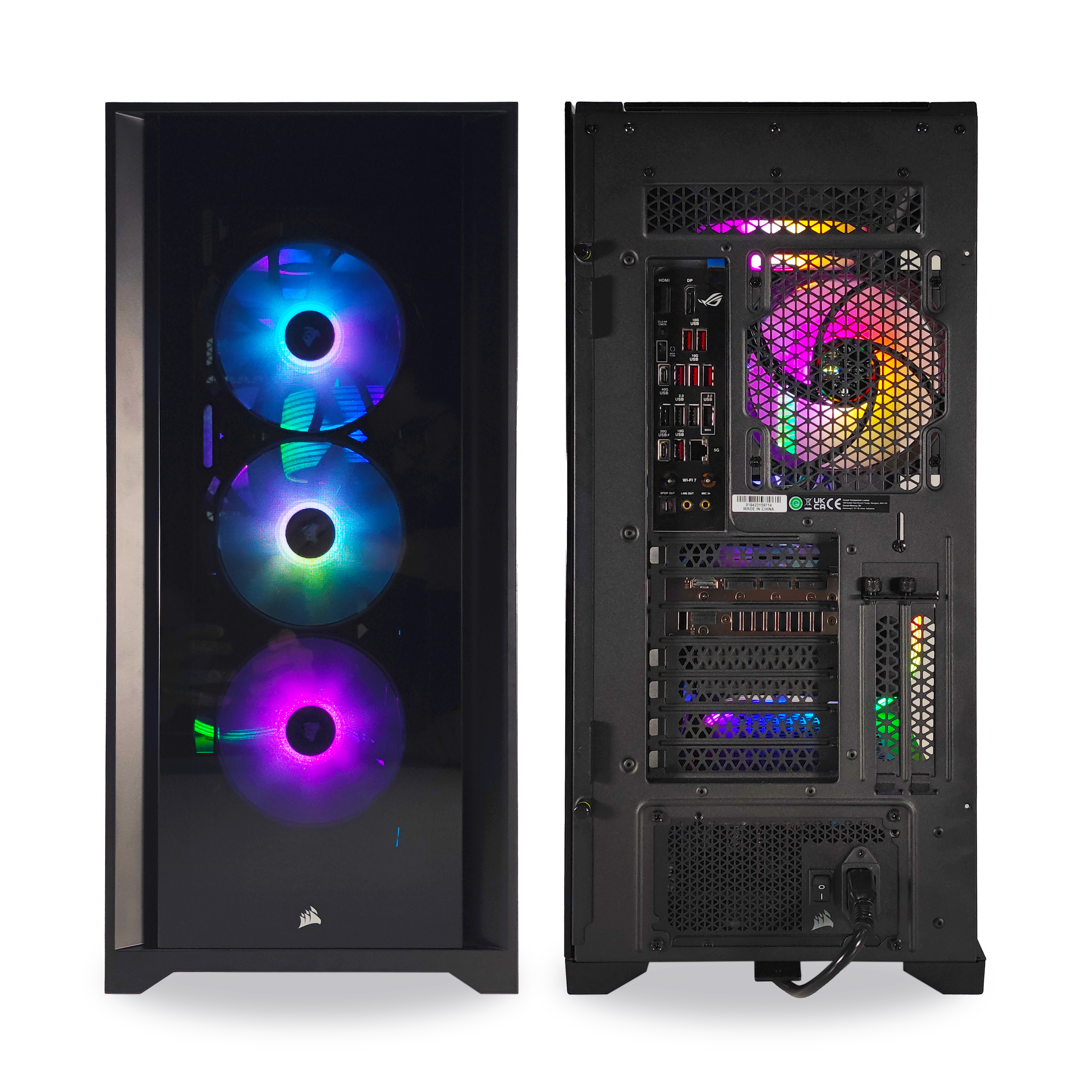 King Mod Systems - Ordenador King Mod Gamer-PC Powered by ASUS Ryzen 7 9800X3D 32GB DDR5 2TB RTX 5080 WiFi W11