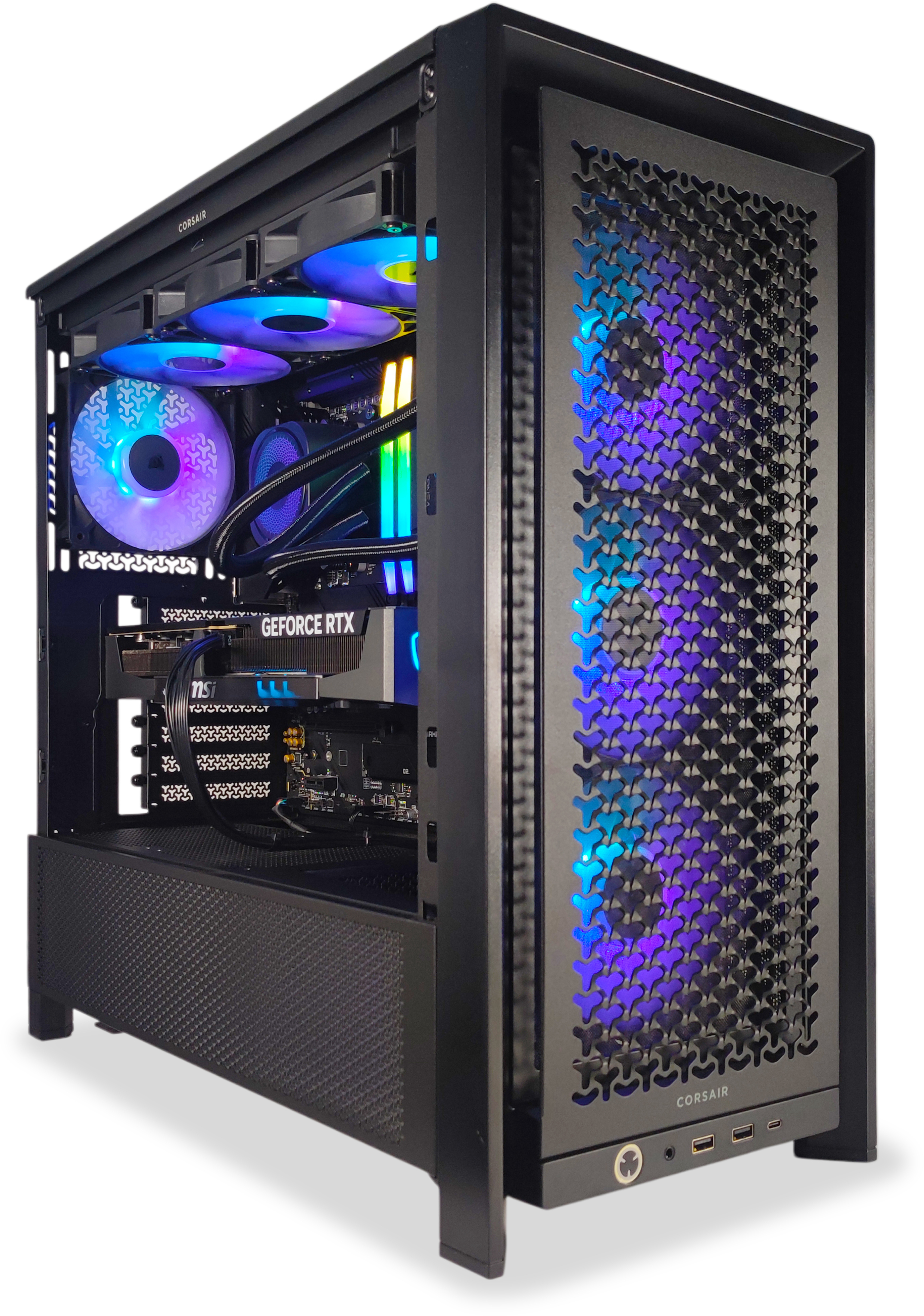 King Mod Systems - Ordenador King Mod Gamer-PC x iCUE Ryzen 7 9700X 32GB DDR5 1TB RTX 5070 WiFi W11