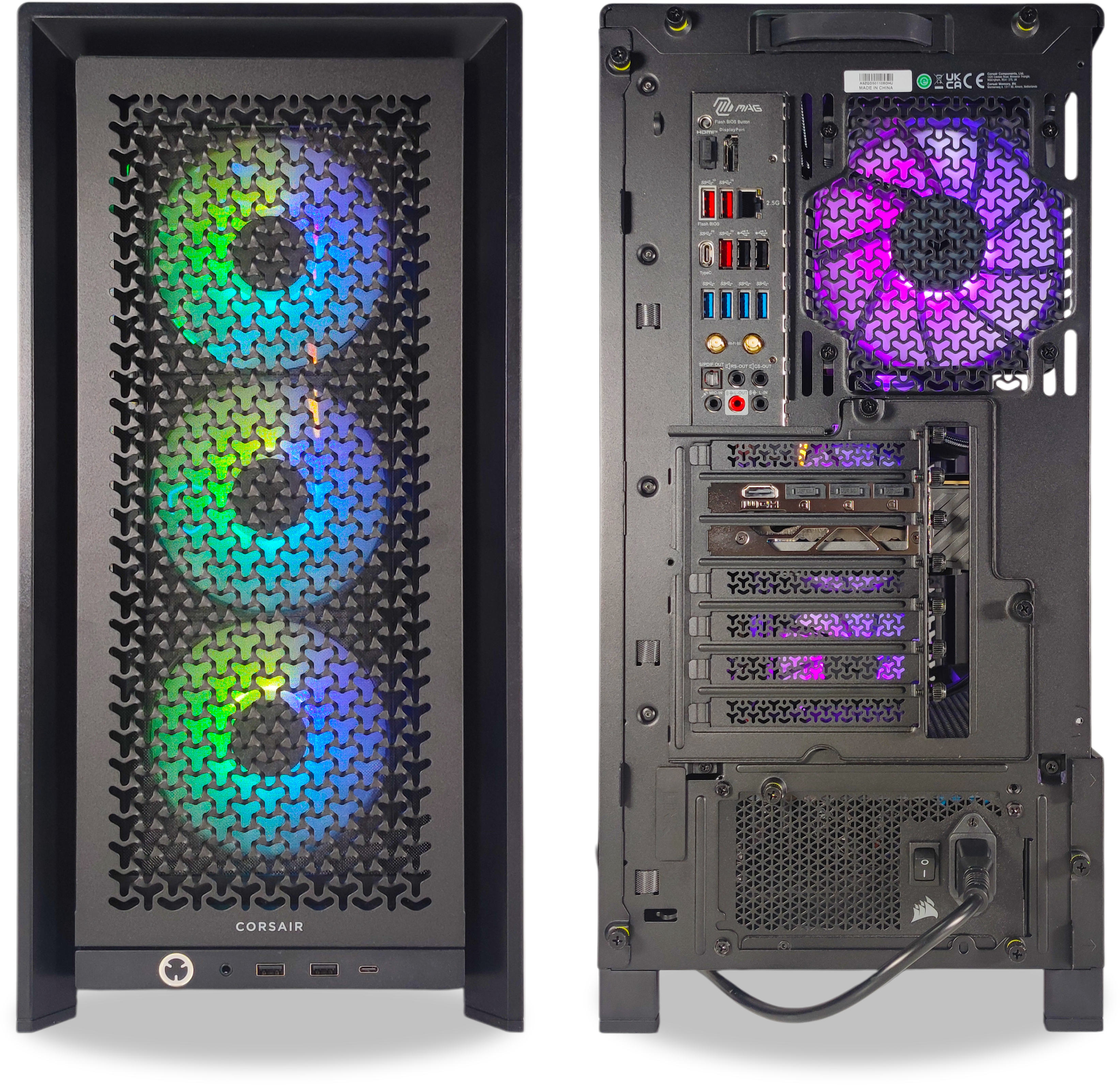 King Mod Systems - Ordenador King Mod Gamer-PC x iCUE Ryzen 7 9700X 32GB DDR5 1TB RTX 5070 WiFi W11